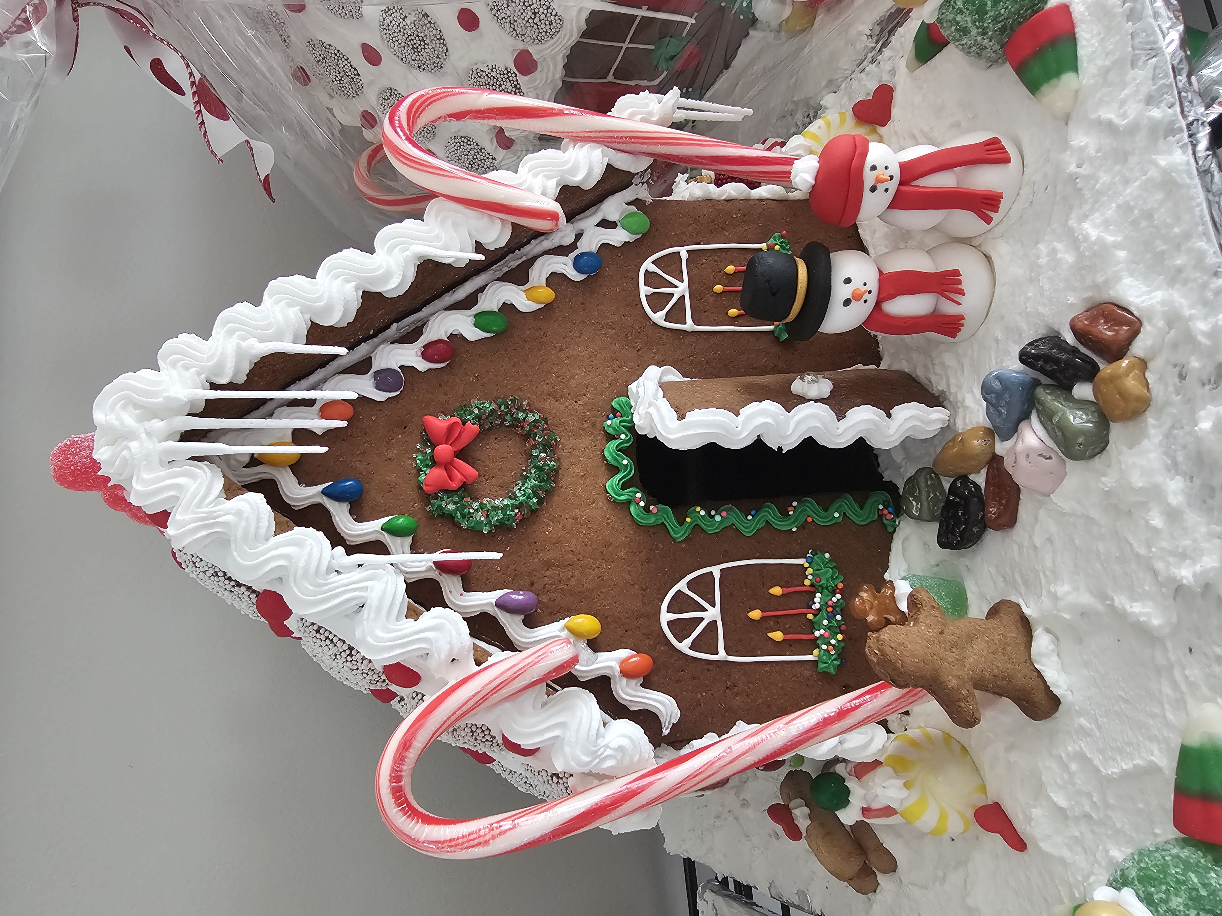 Large Decorated Gingerbread House
