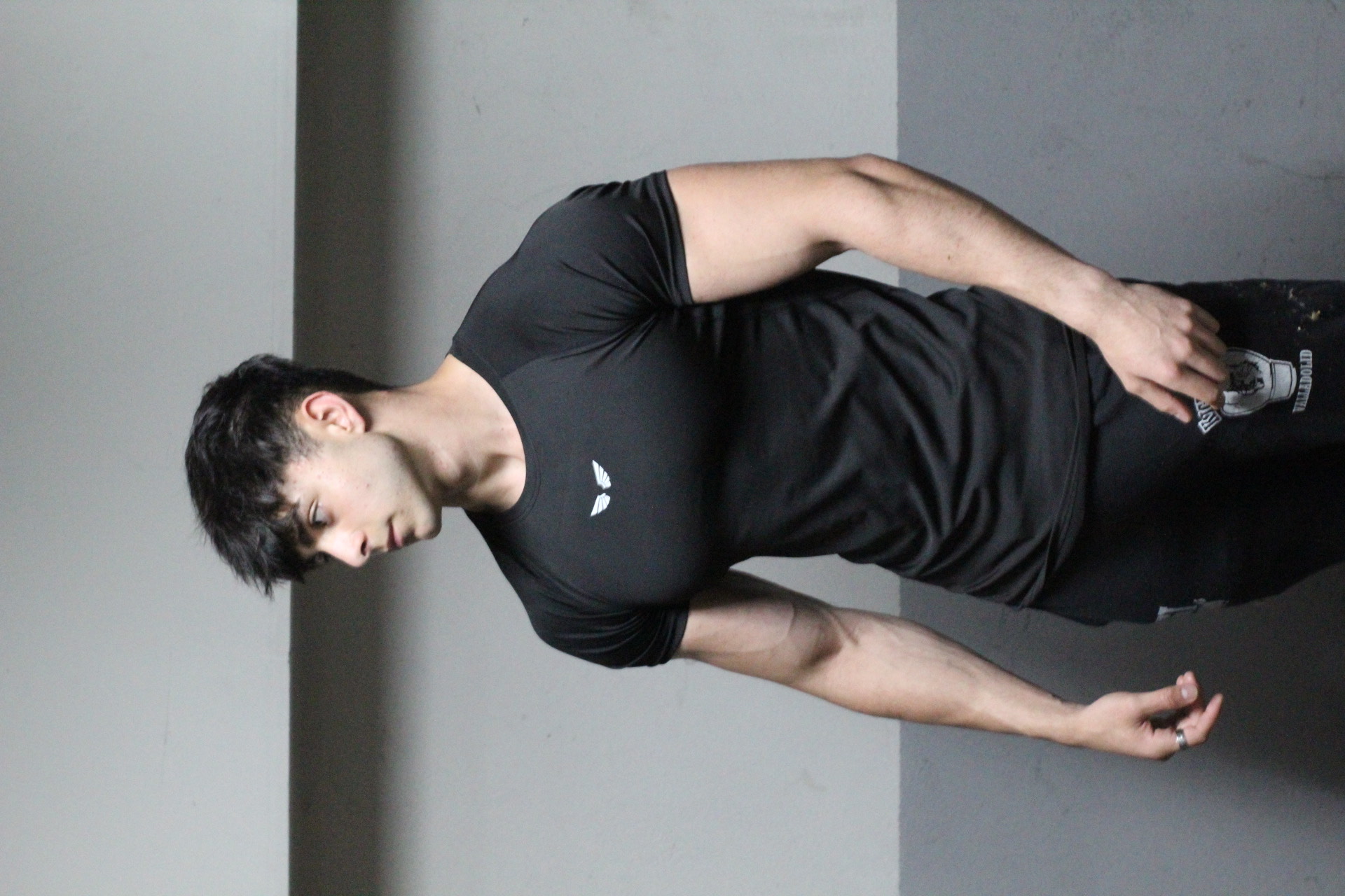 Camiseta de compresión negra