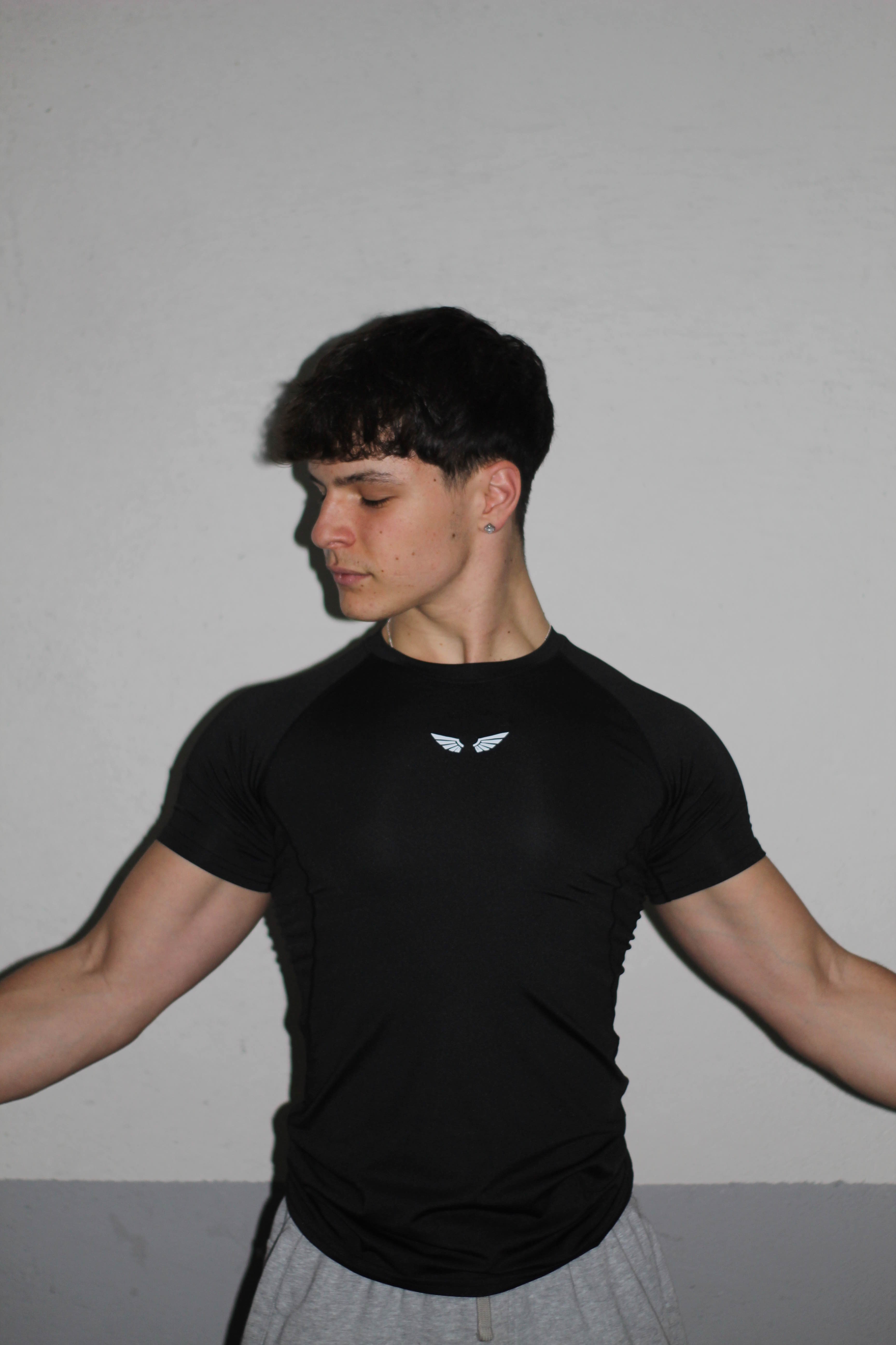 Camiseta de compresión negra