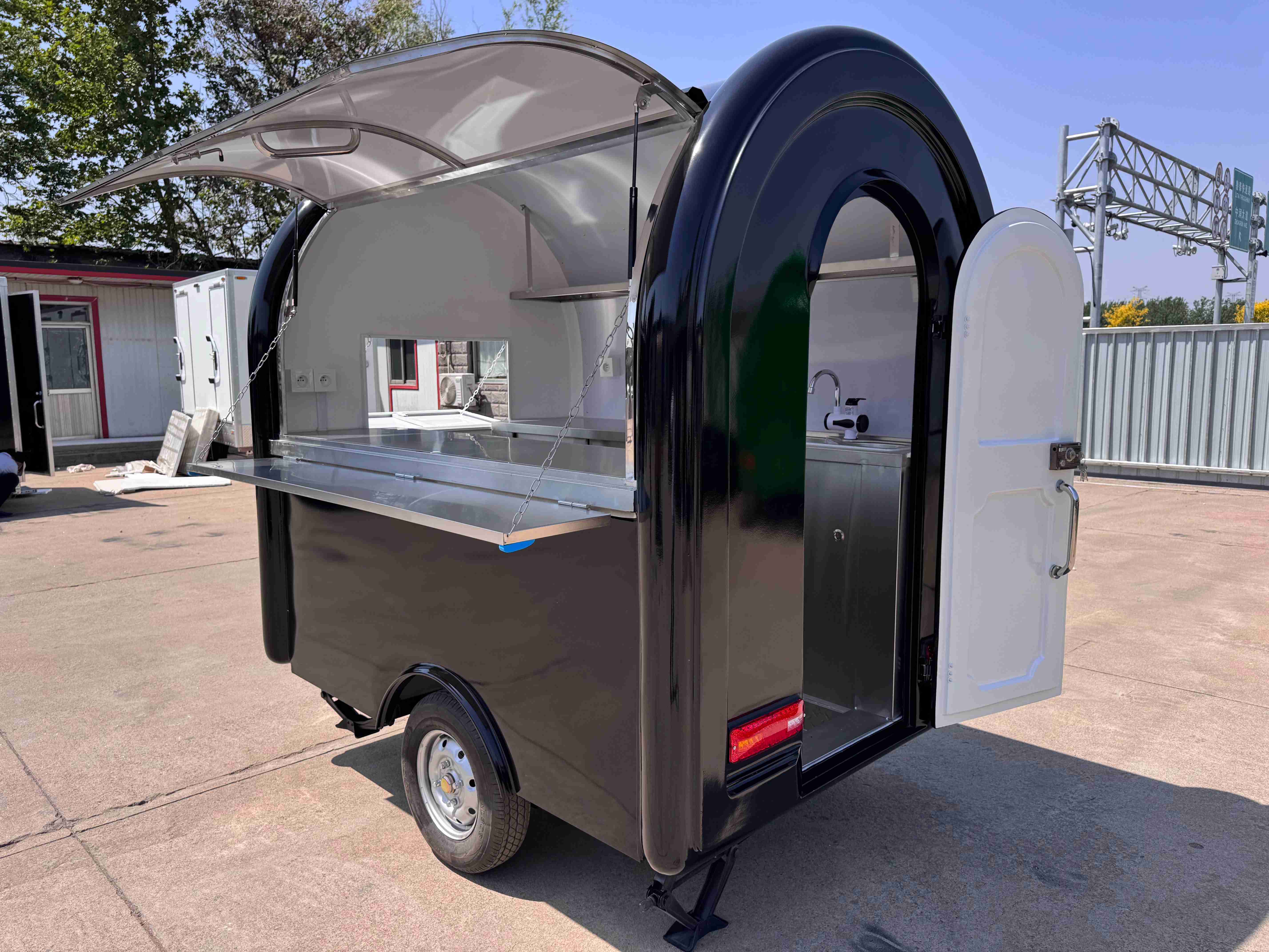 Remorque alimentaire RL-FR220 RAL 9005 Noir foncé 