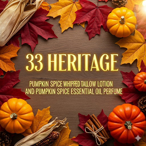 Pumpkin Spice Tallow Lotion & Essential Oil perfume Set