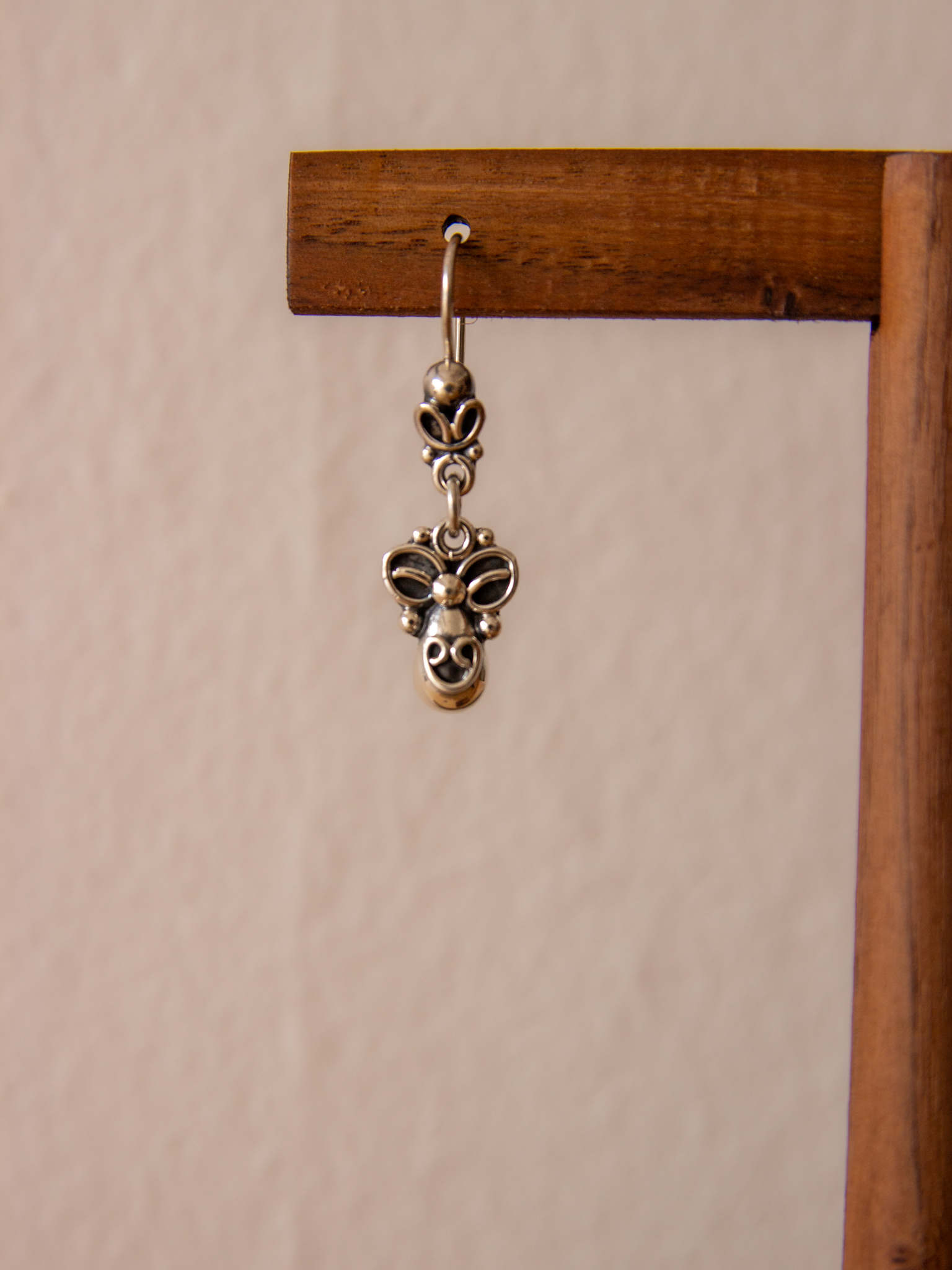 Pendientes de plata de ley hechos a mano