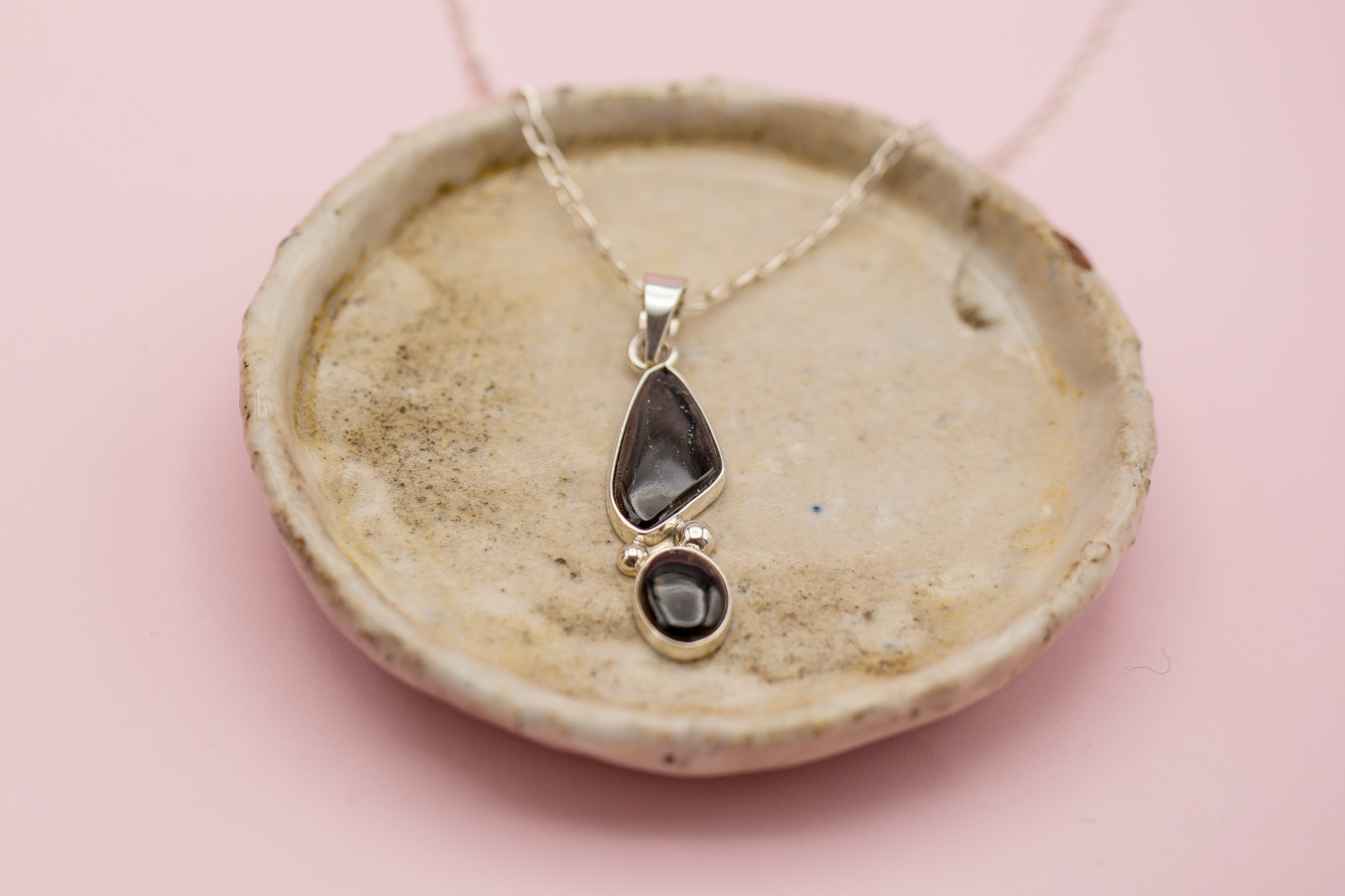 Colgante de plata con turmalinas