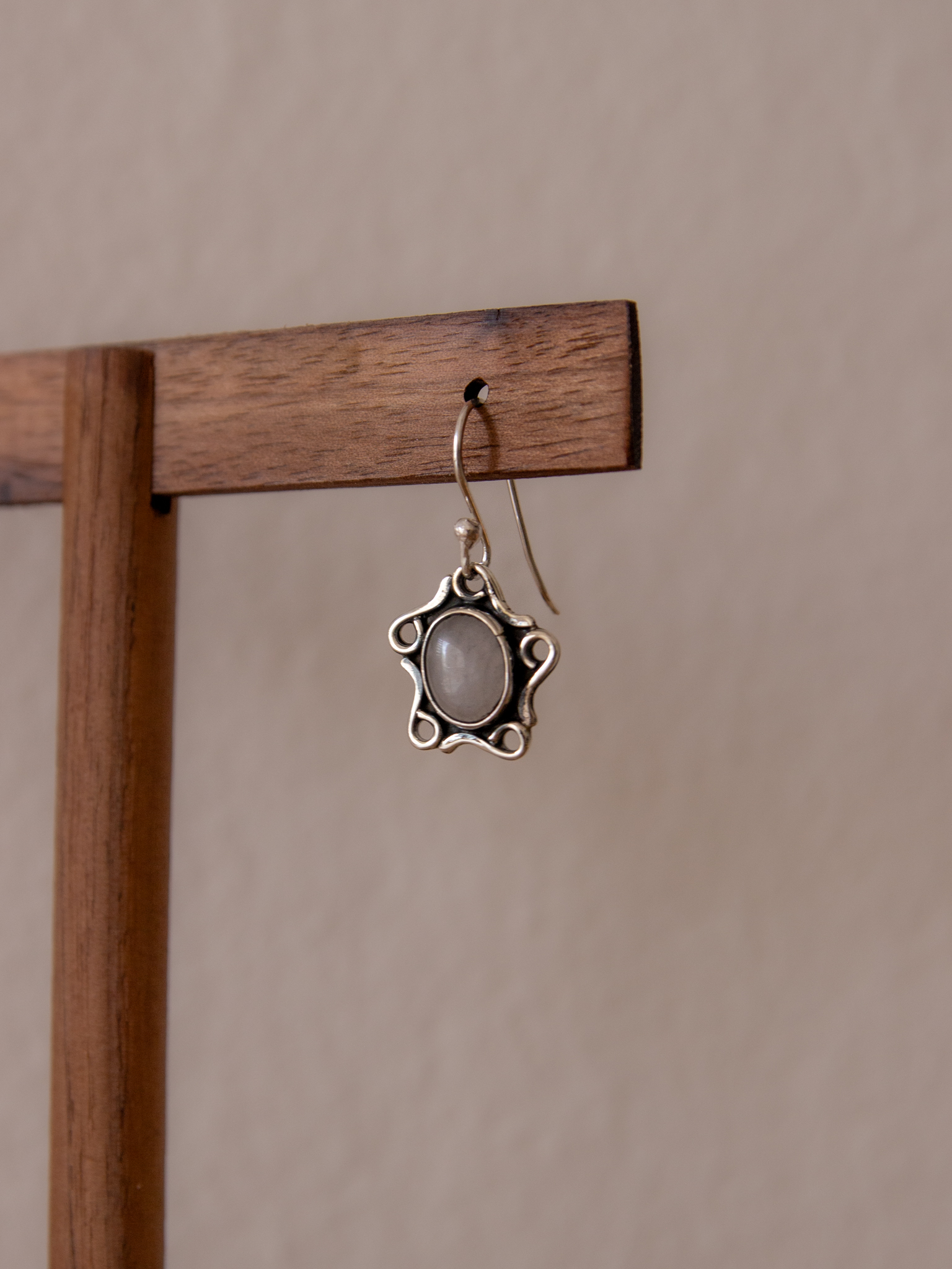 Juego de plata con cuarzo rosa
