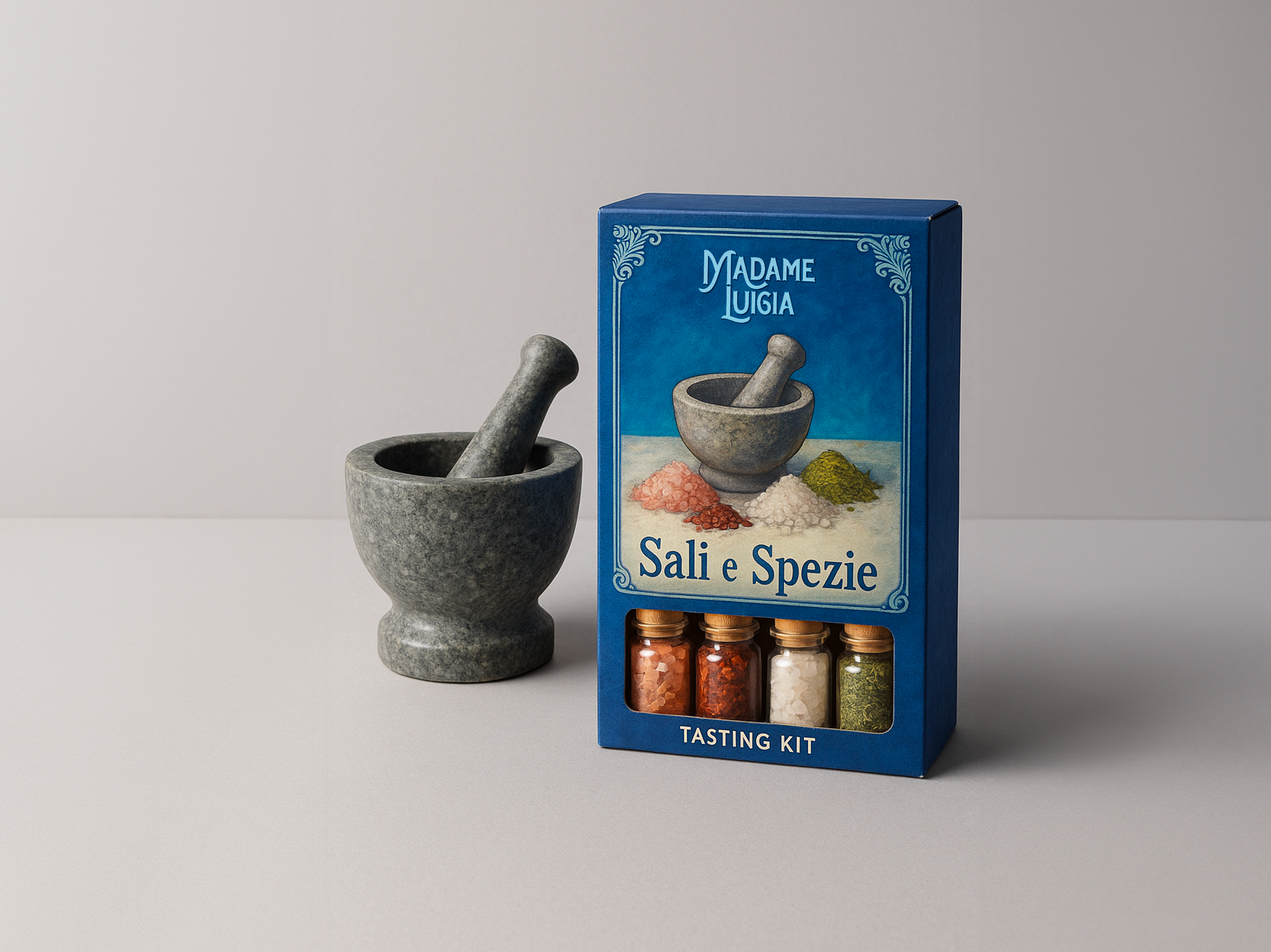 Sali e Spezie - Tasting kit con mortaio