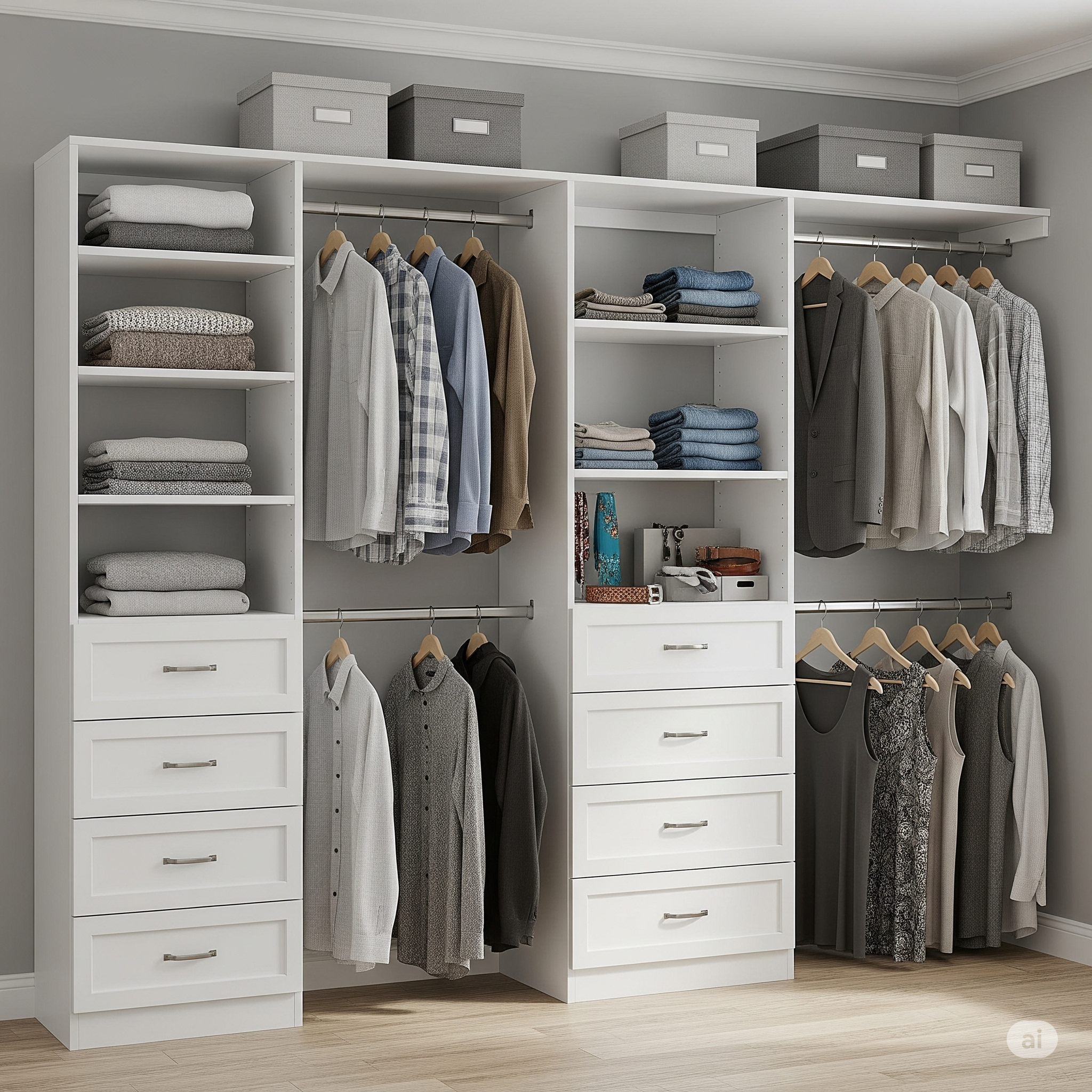 Kit organizador de closet