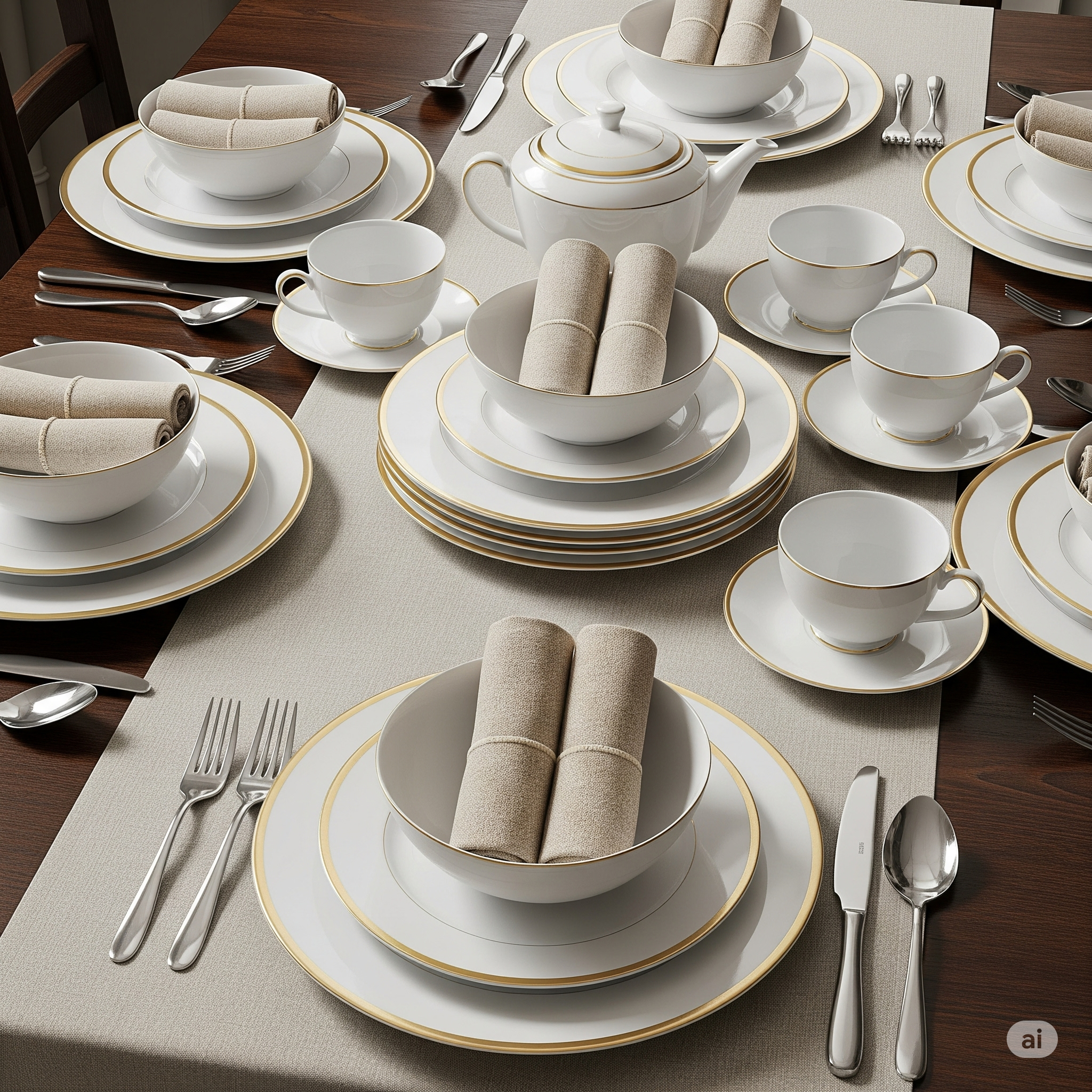 Jogo de jantar completo