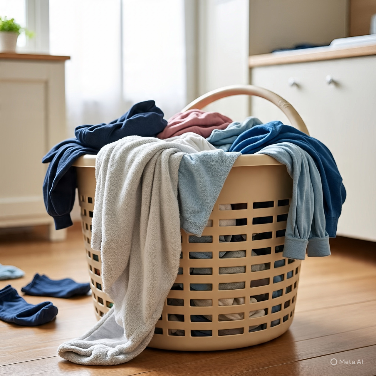Cesto de roupa ou lavanderia