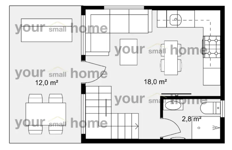 Self-Contained Studio With Loft