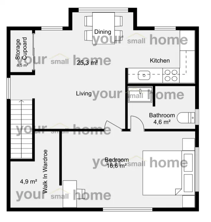 Double Garage With Second Storey One Bedroom Apartment