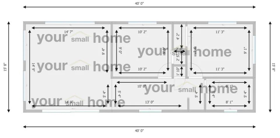 Two Bedroom, Container Style Home
