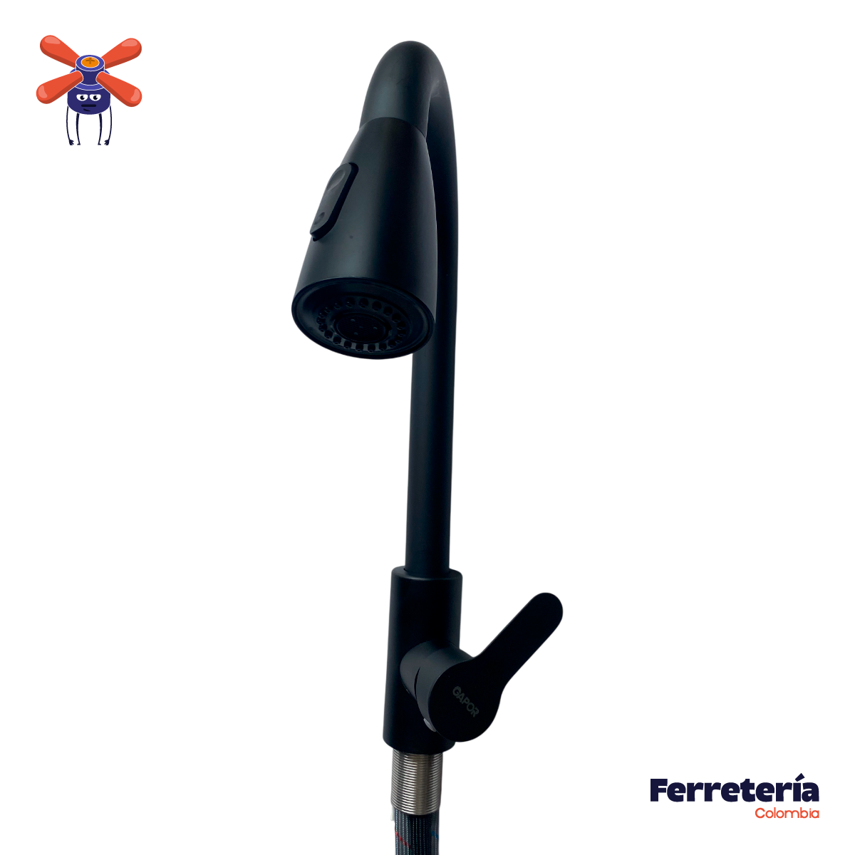 Mezclador Lavaplatos Cocina Mate Extraíble Gapor