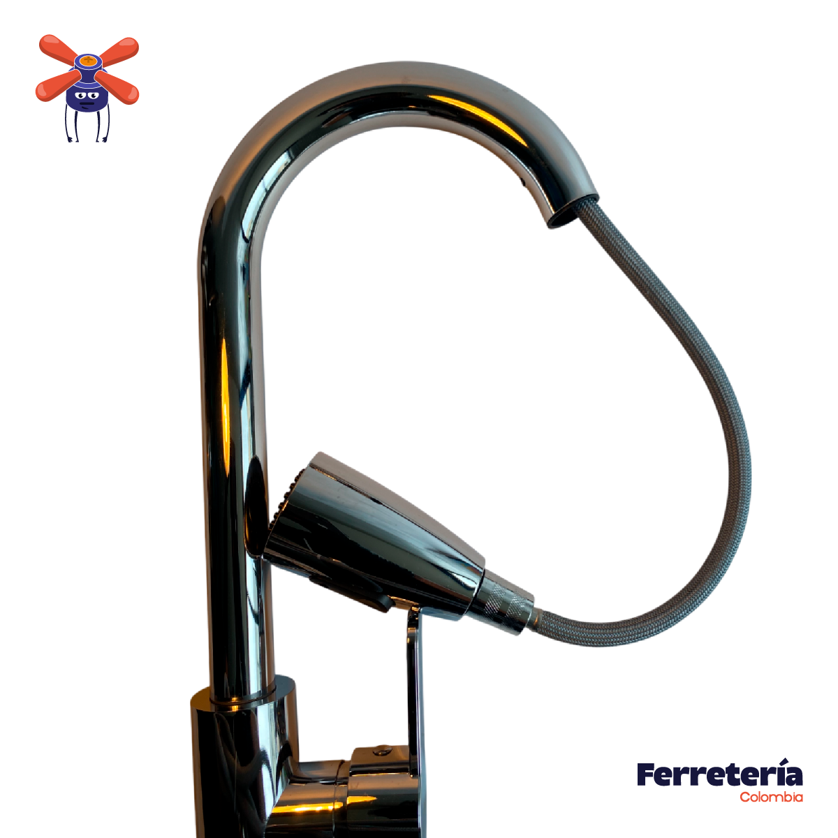 Mezclador Lavaplatos Cocina Cromado Extraíble Gapor