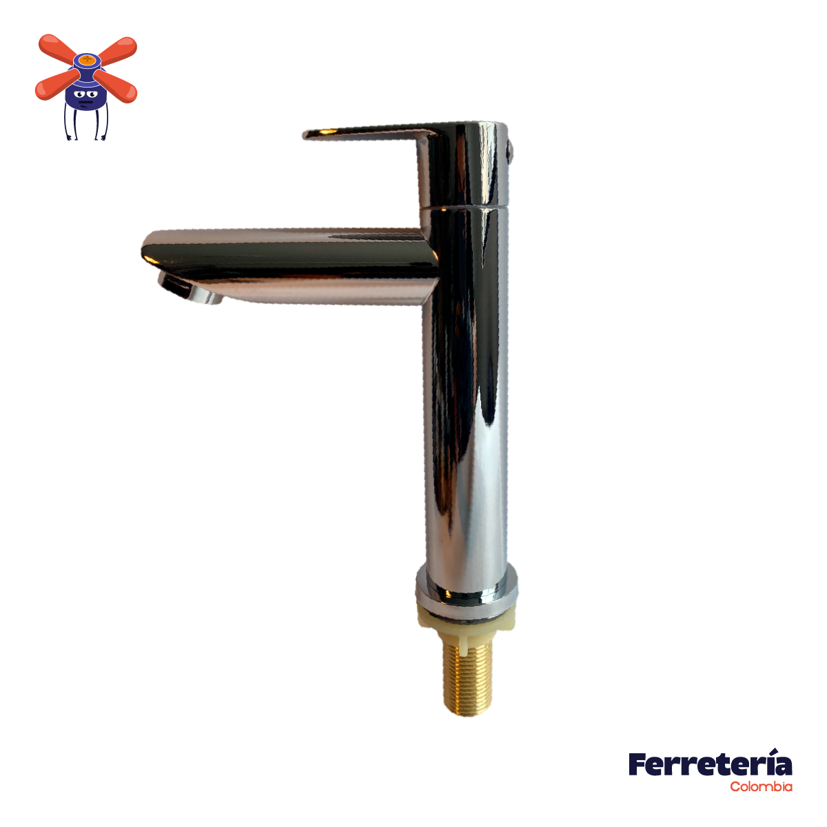 Llave Lavamanos Baño Gapor Baja Gris Cromado