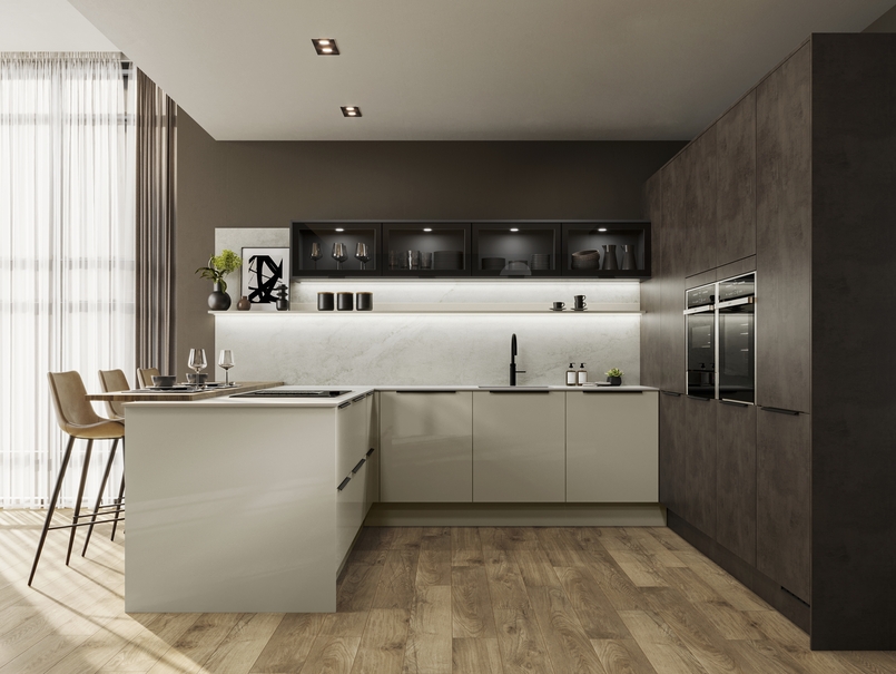 Cuisine d'exposition en U -70%