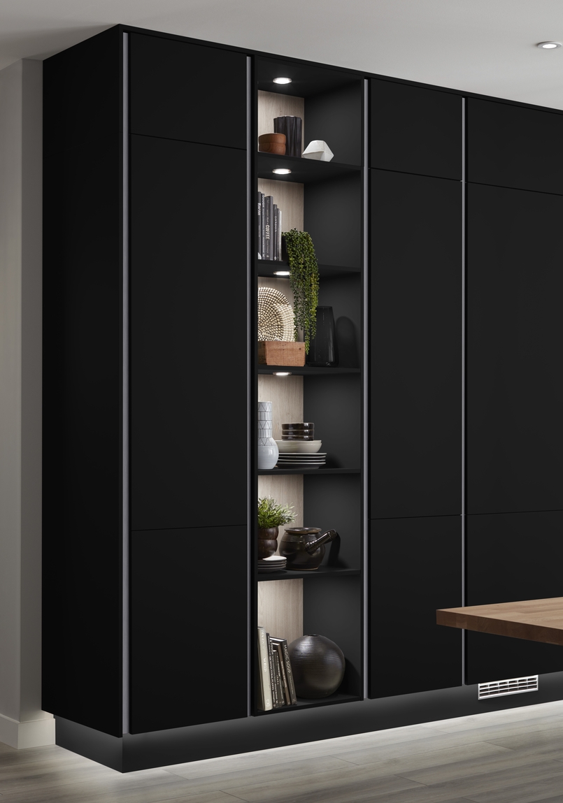 Cuisine d'exposition Nocturne avec îlot central XXL -70%