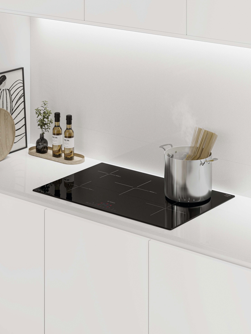 Cuisine d'exposition en L blanc pur -70%