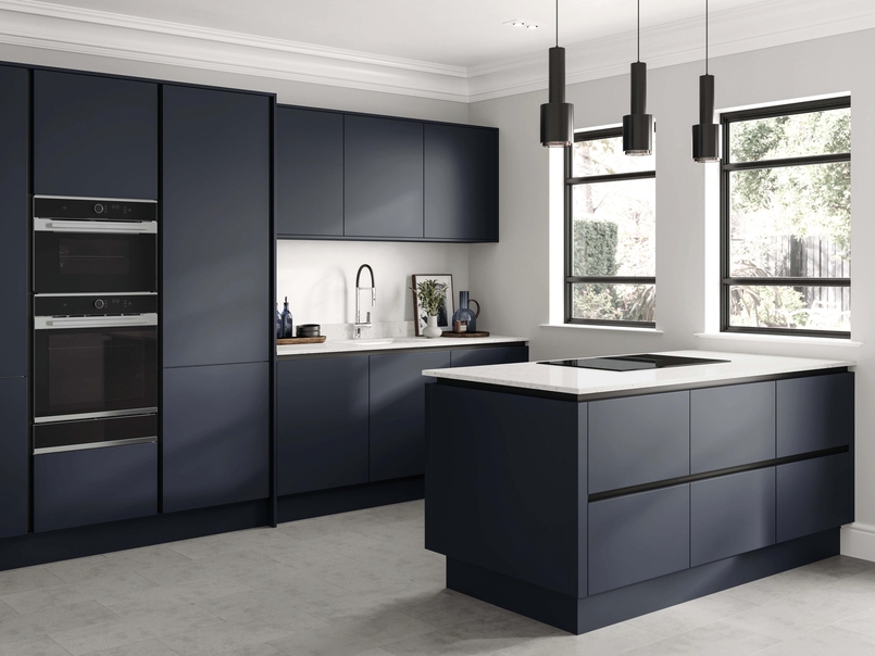 Cuisine d'exposition bleu nuit -70%