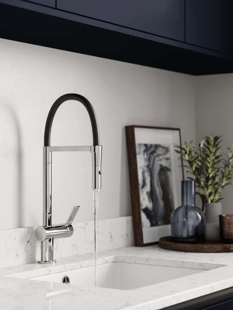 Cuisine d'exposition bleu nuit -70%