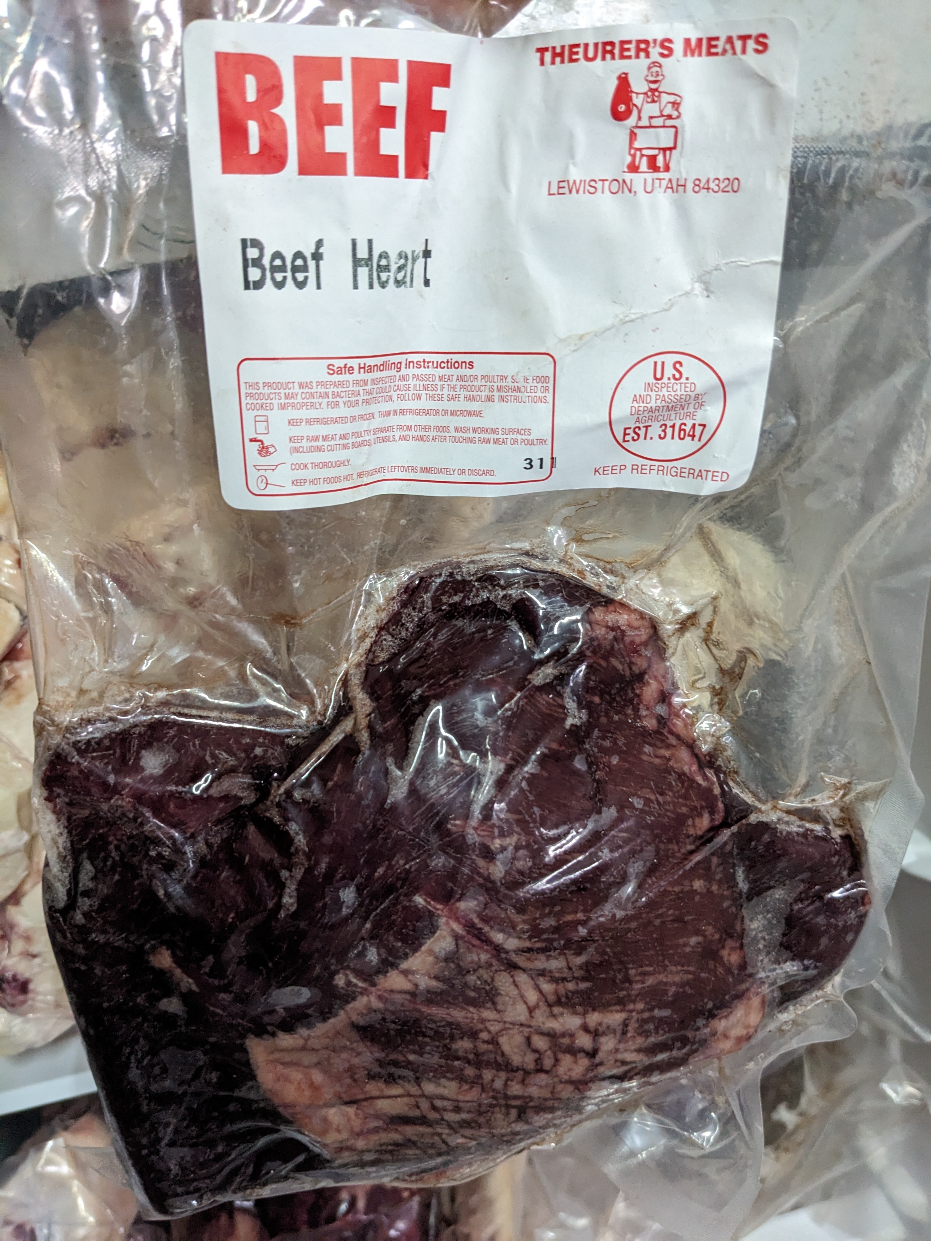 Beef Heart- quarter piece