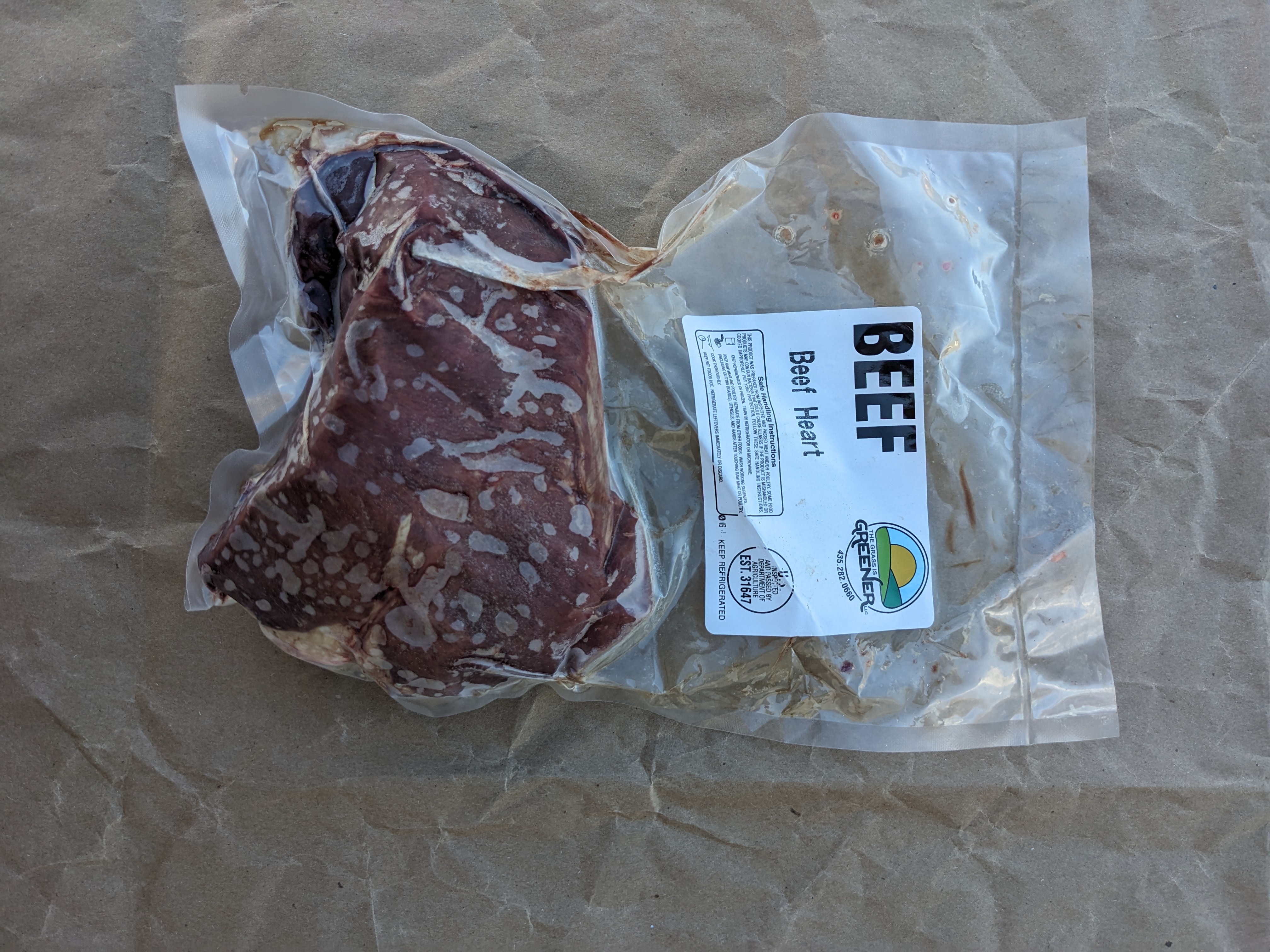 Beef Heart- quarter piece