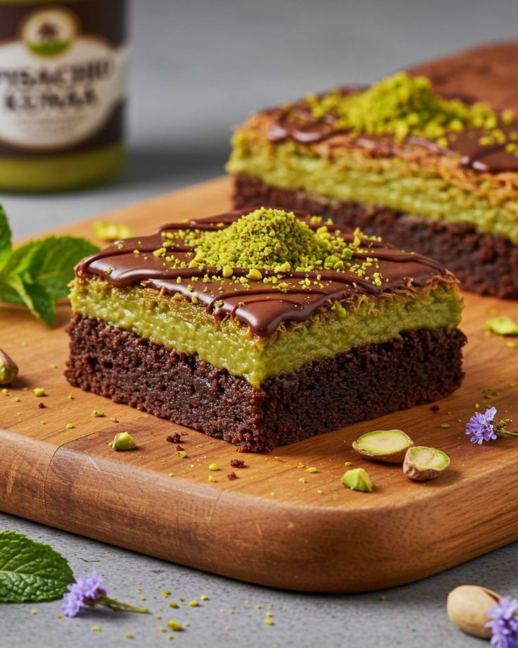 Pistachio Chocolate Brownie