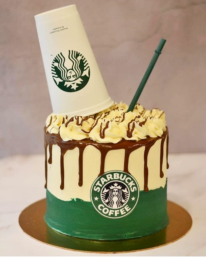 Starbucks-Themed Coffee Cake