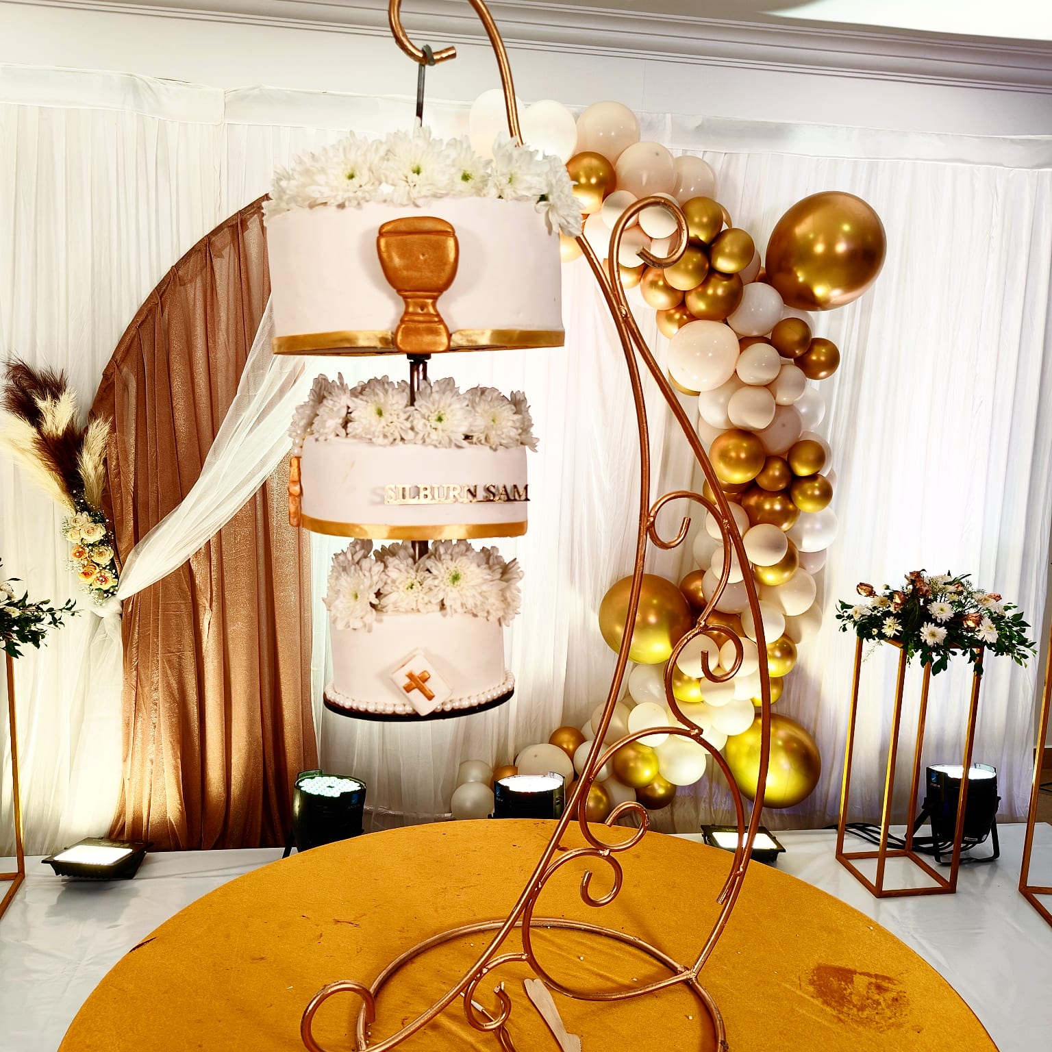 Three-Tier Hanging Celebration Cake