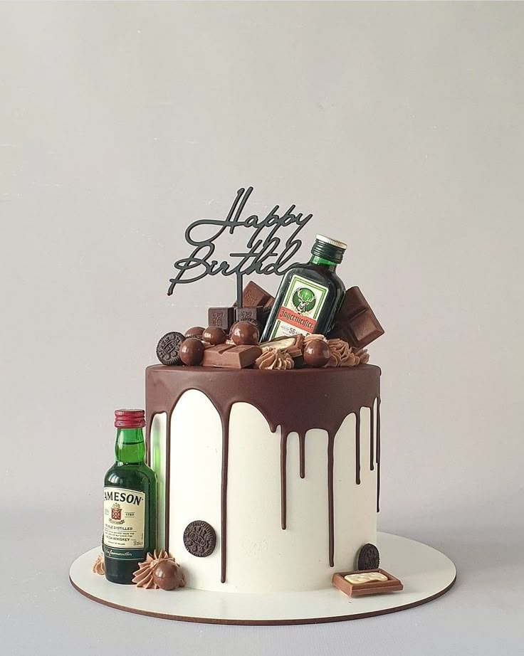 Whiskey Lovers' Birthday Cake