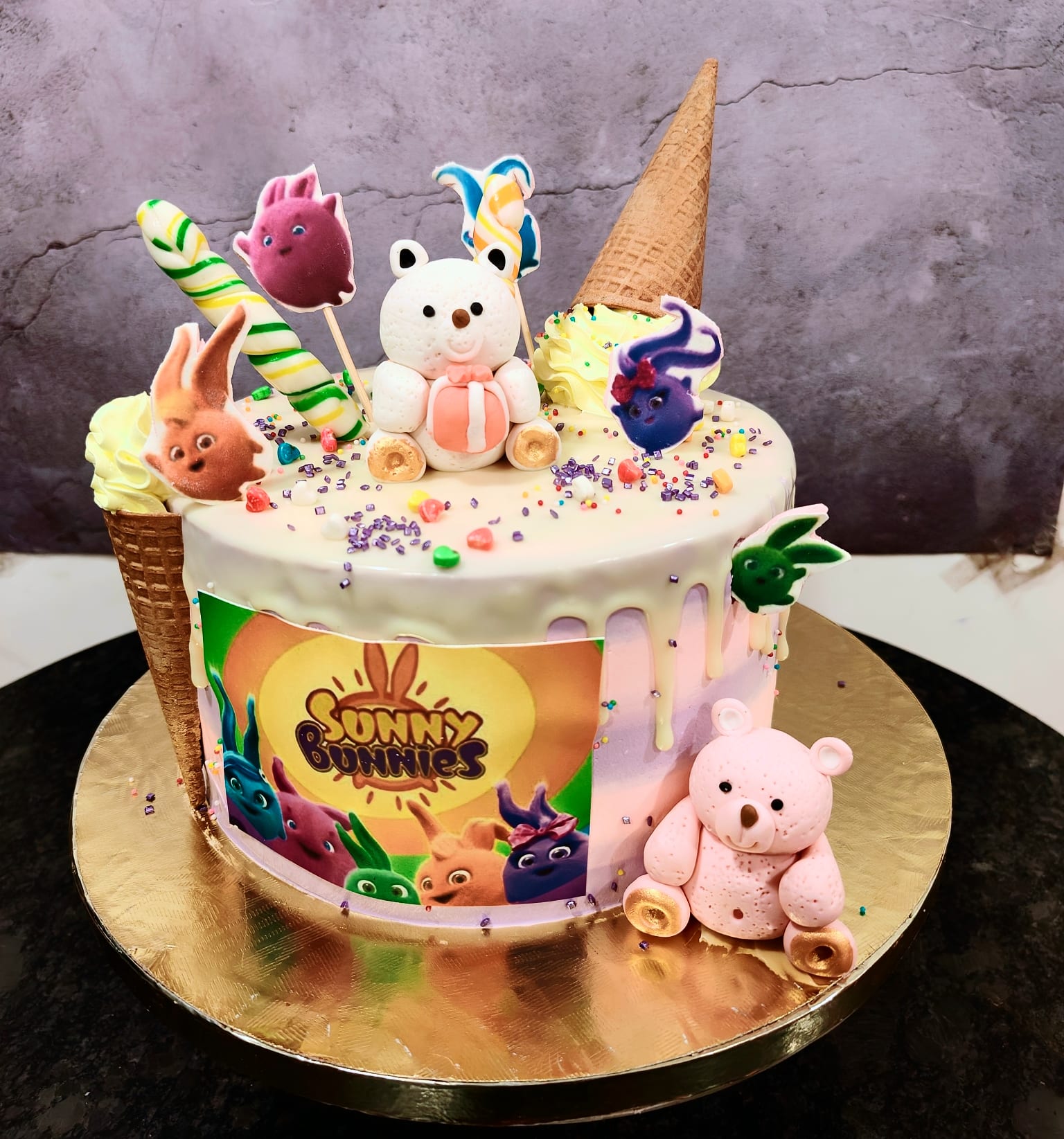 Sunny Bunnies Themed Birthday Cake
