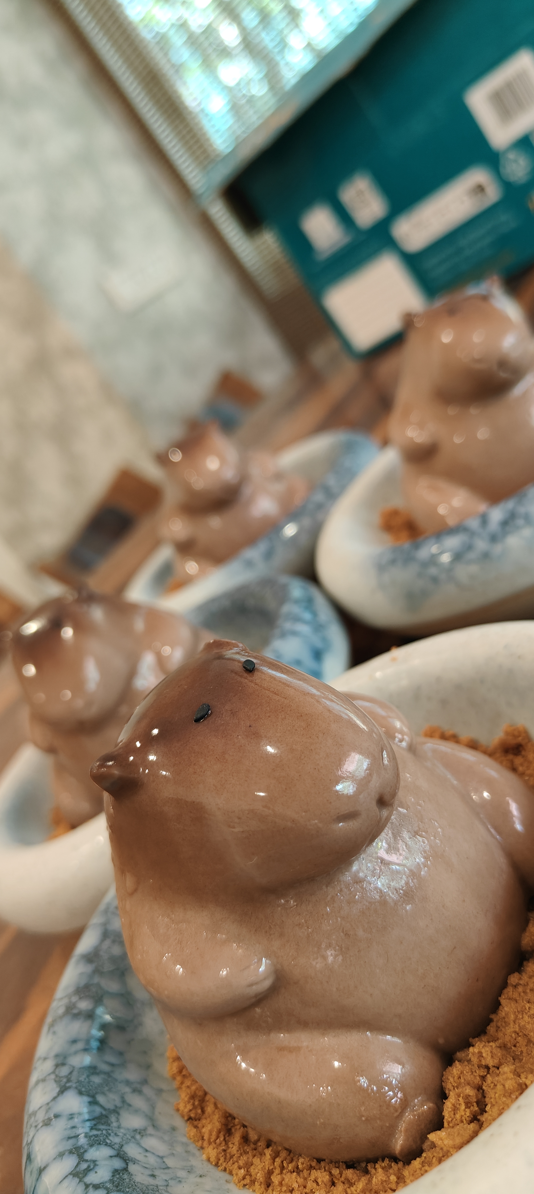 Capybara Shaped Dessert