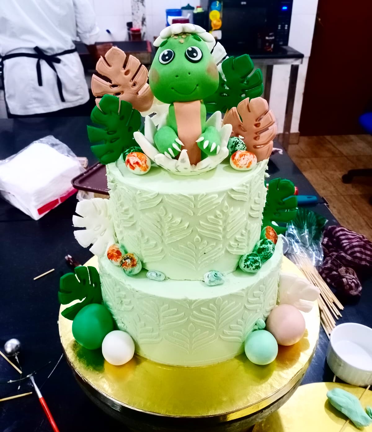 Dinosaur Themed Birthday Cake