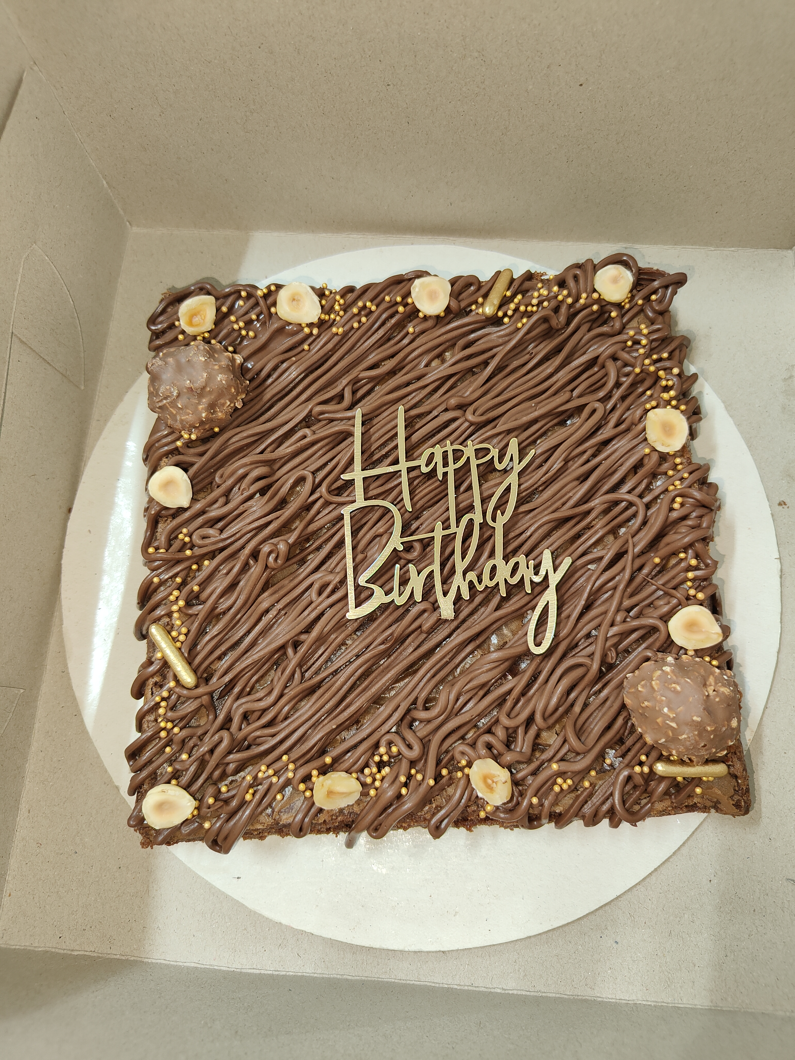 Chocolate Hazelnut Birthday Cake