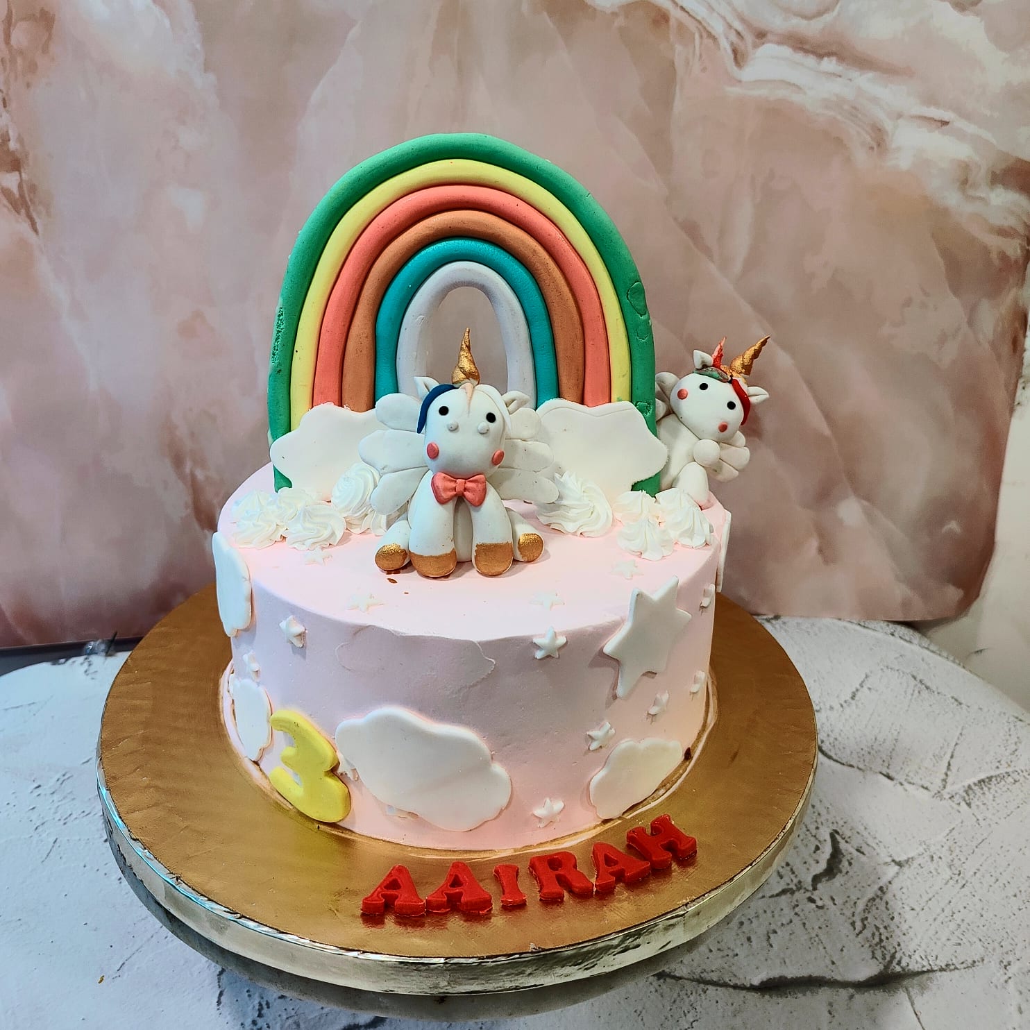 Unicorn Rainbow Cake