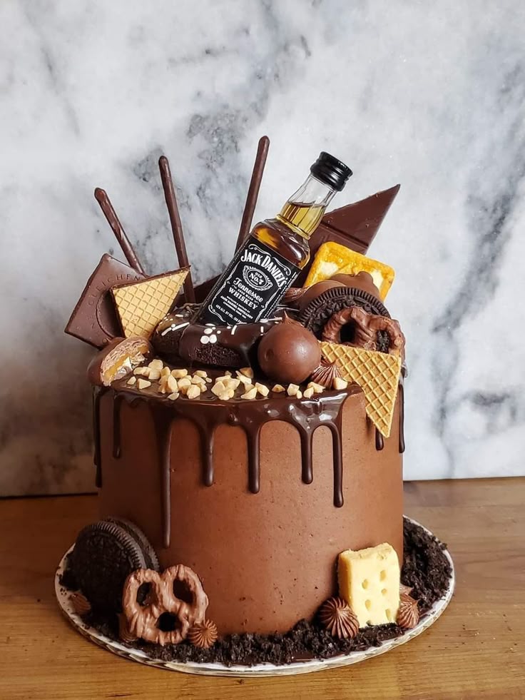 Chocolate Whiskey Celebration Cake