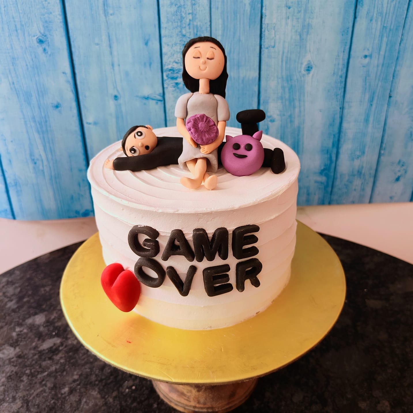 Game Over Themed Cake
