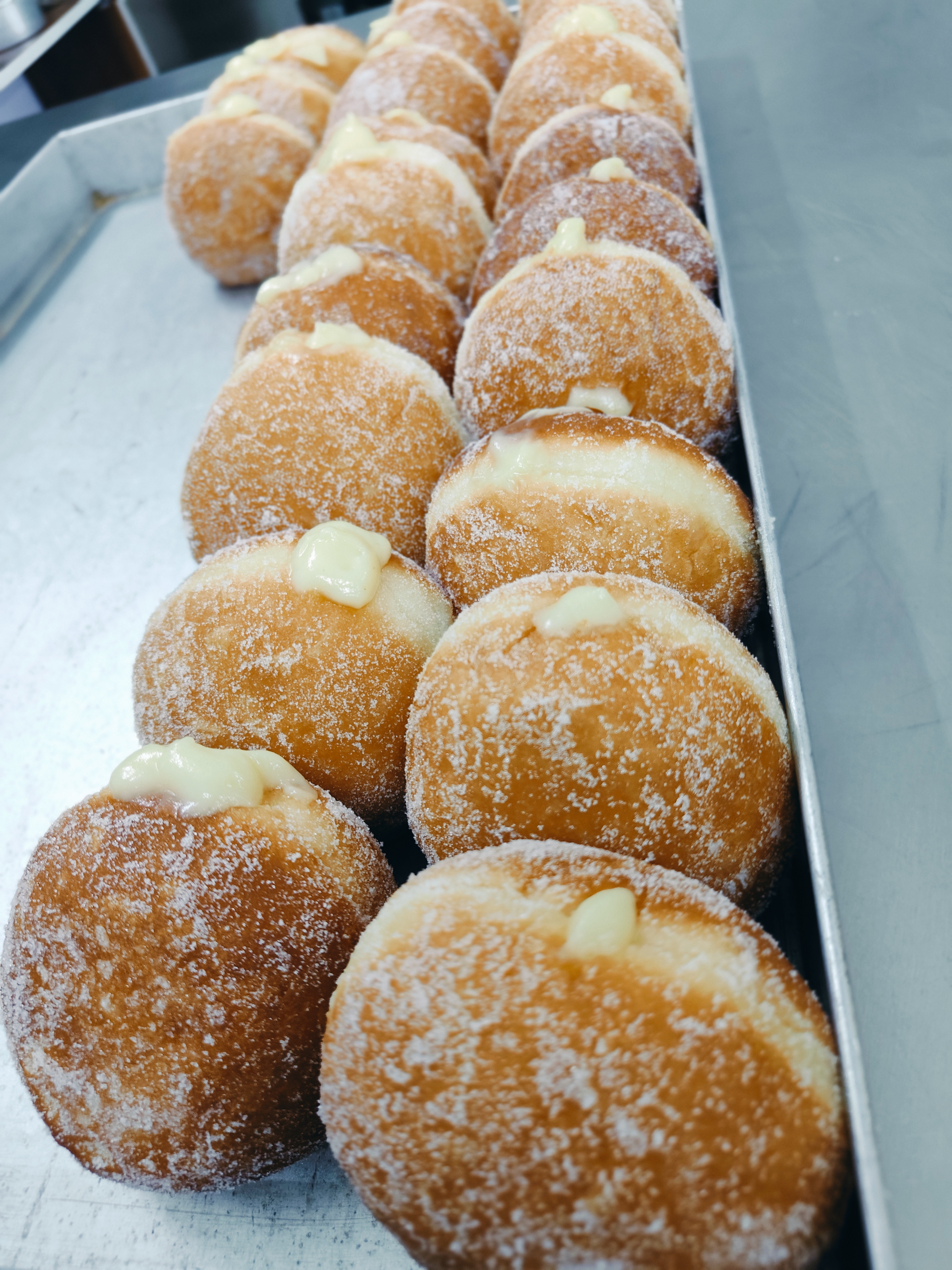 Custard-Filled Doughnuts