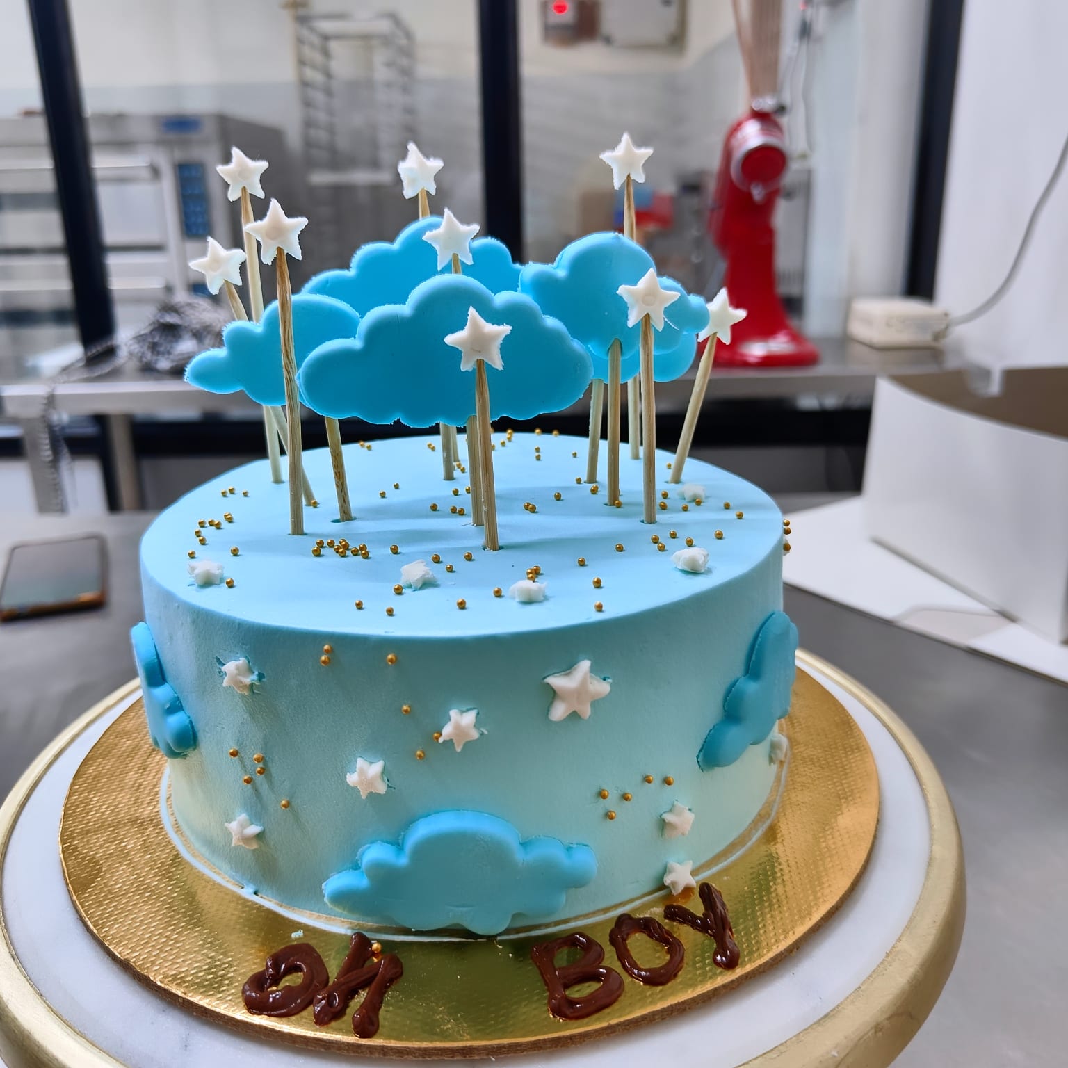 Blue Dream Baby Shower Cake