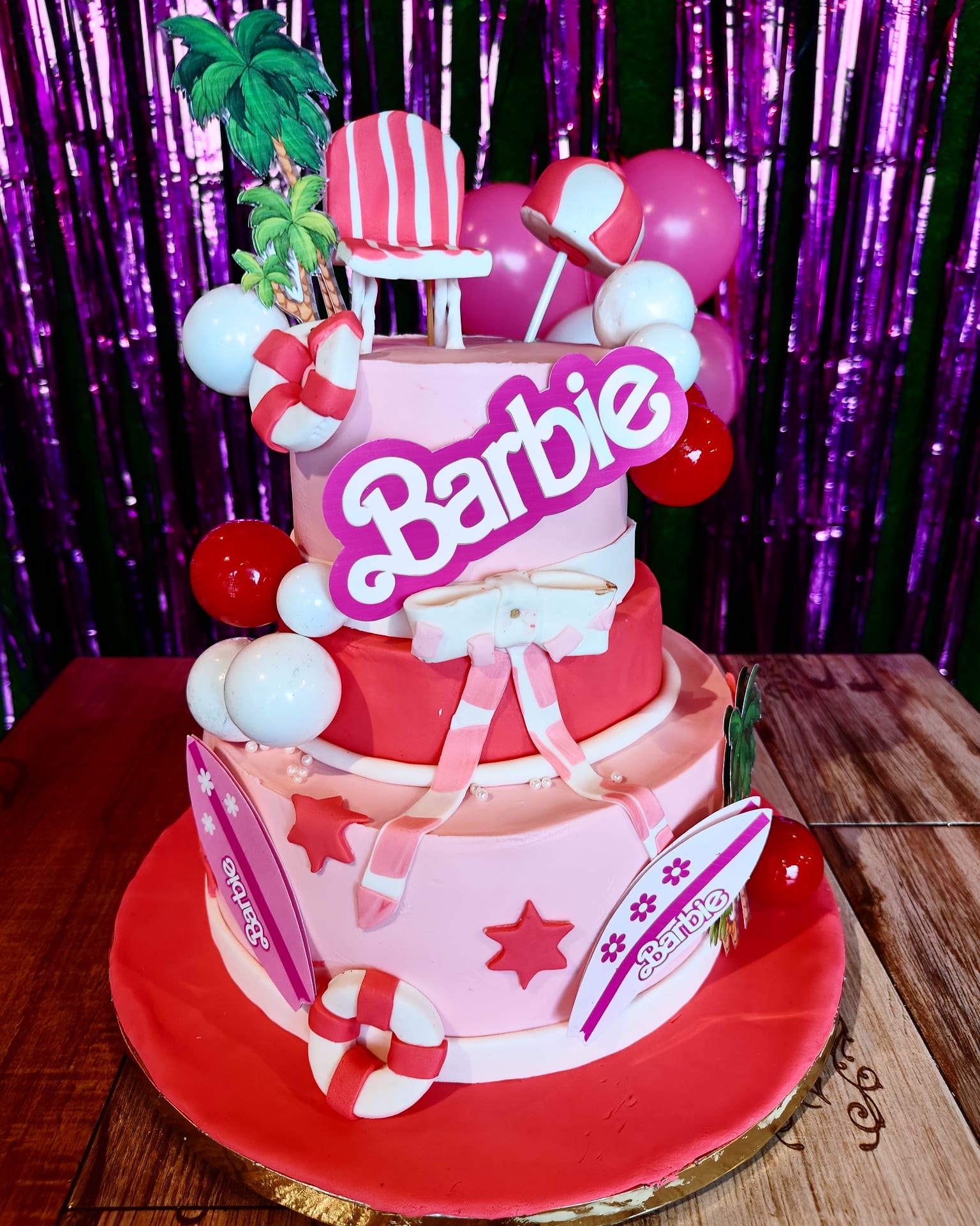 Barbie Themed Birthday Cake