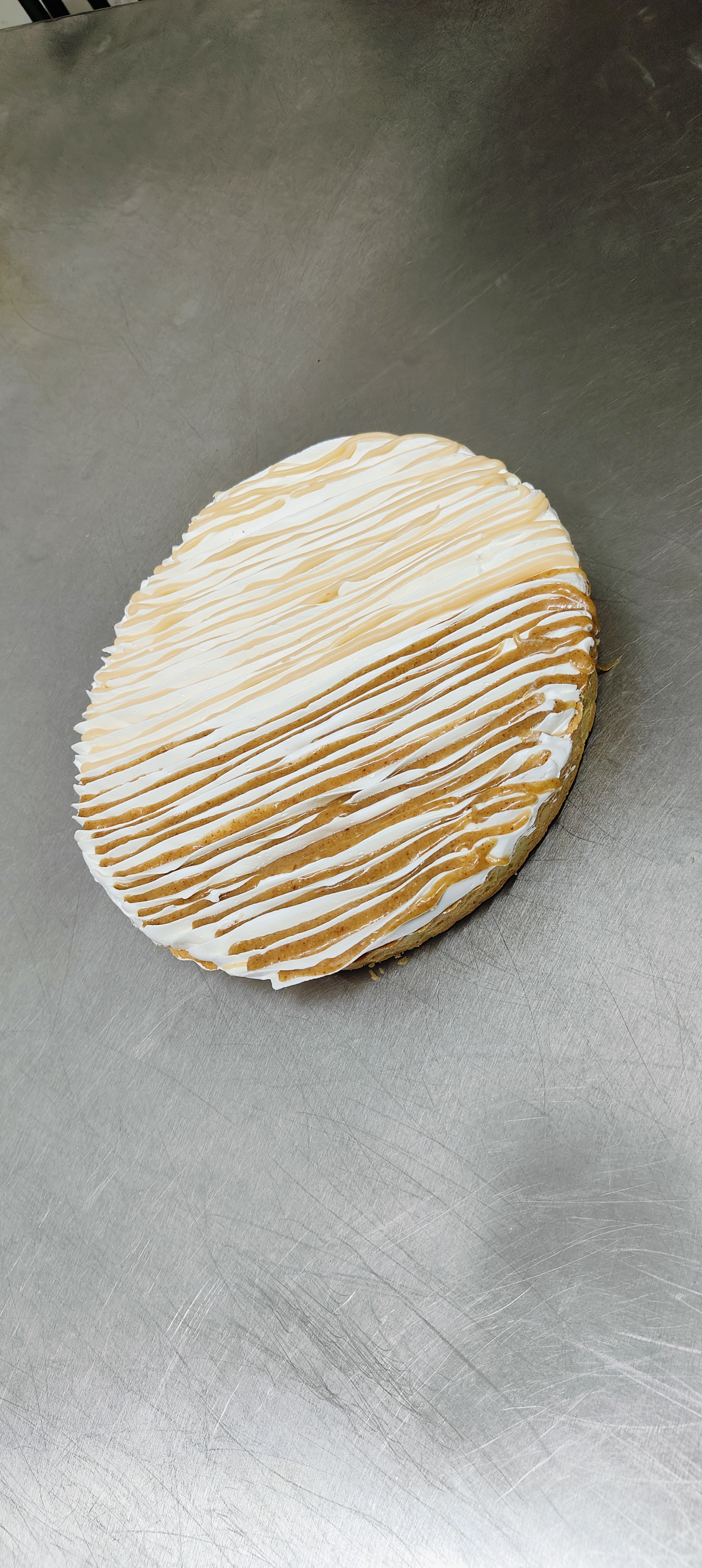 Caramel Iced Cookie Cake