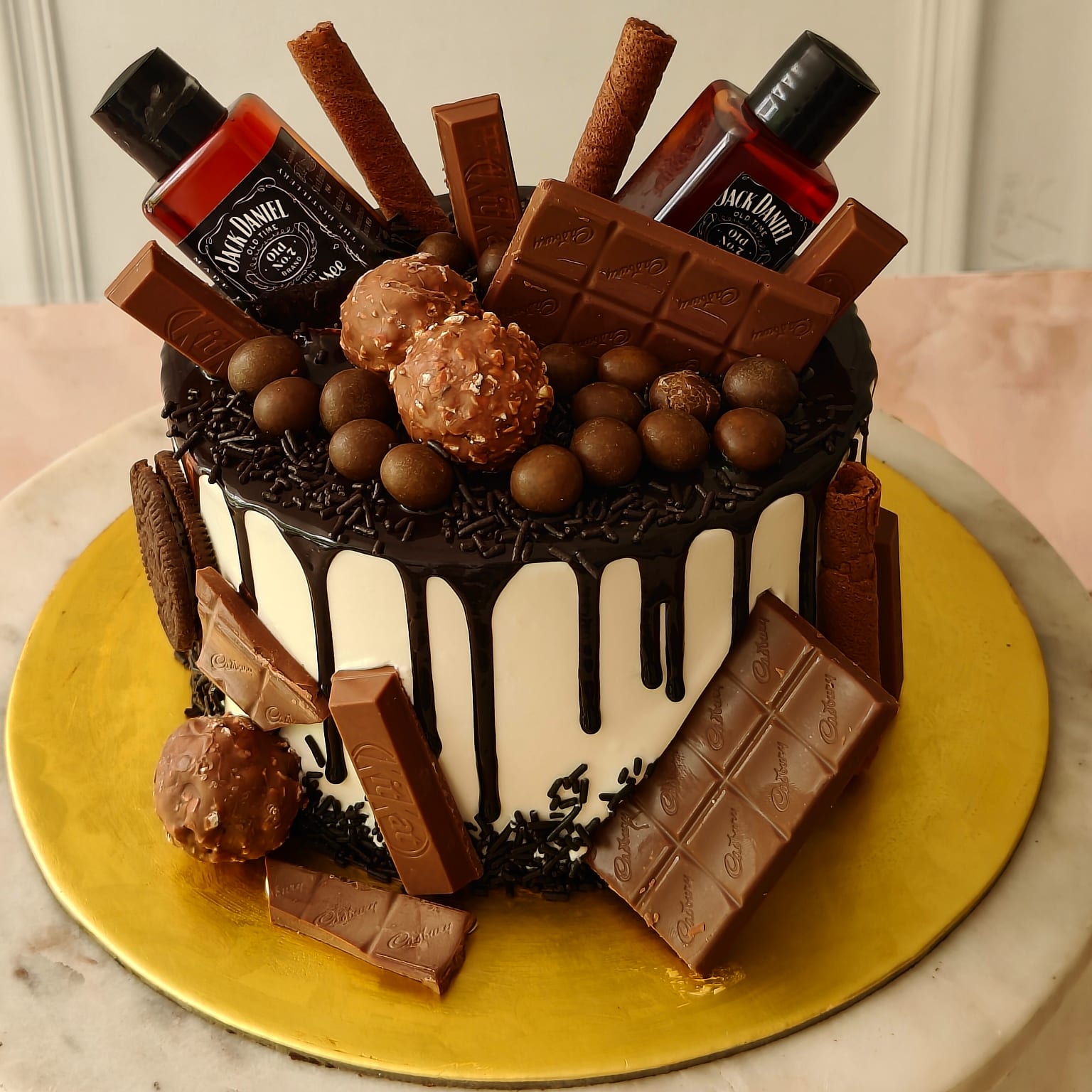 Chocolate Drip Celebration Cake