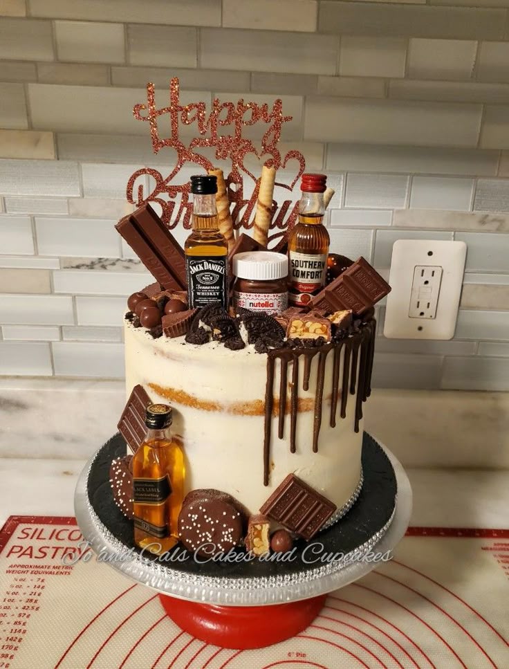 Chocolate Whiskey Birthday Cake