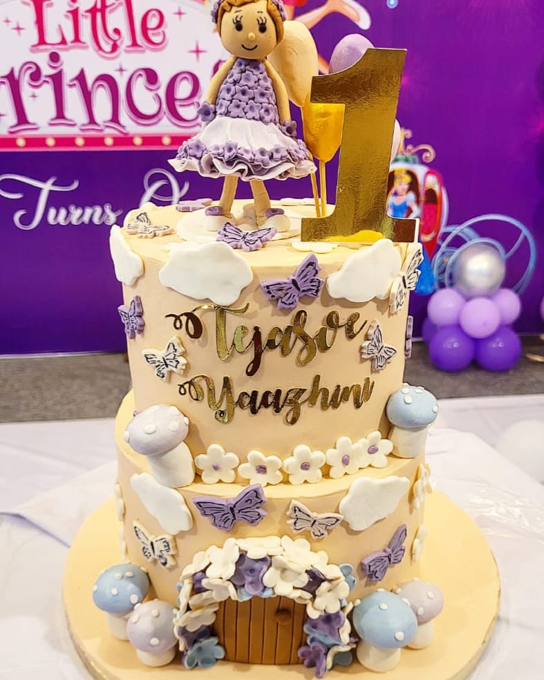 Custom Princess-Themed Birthday Cake