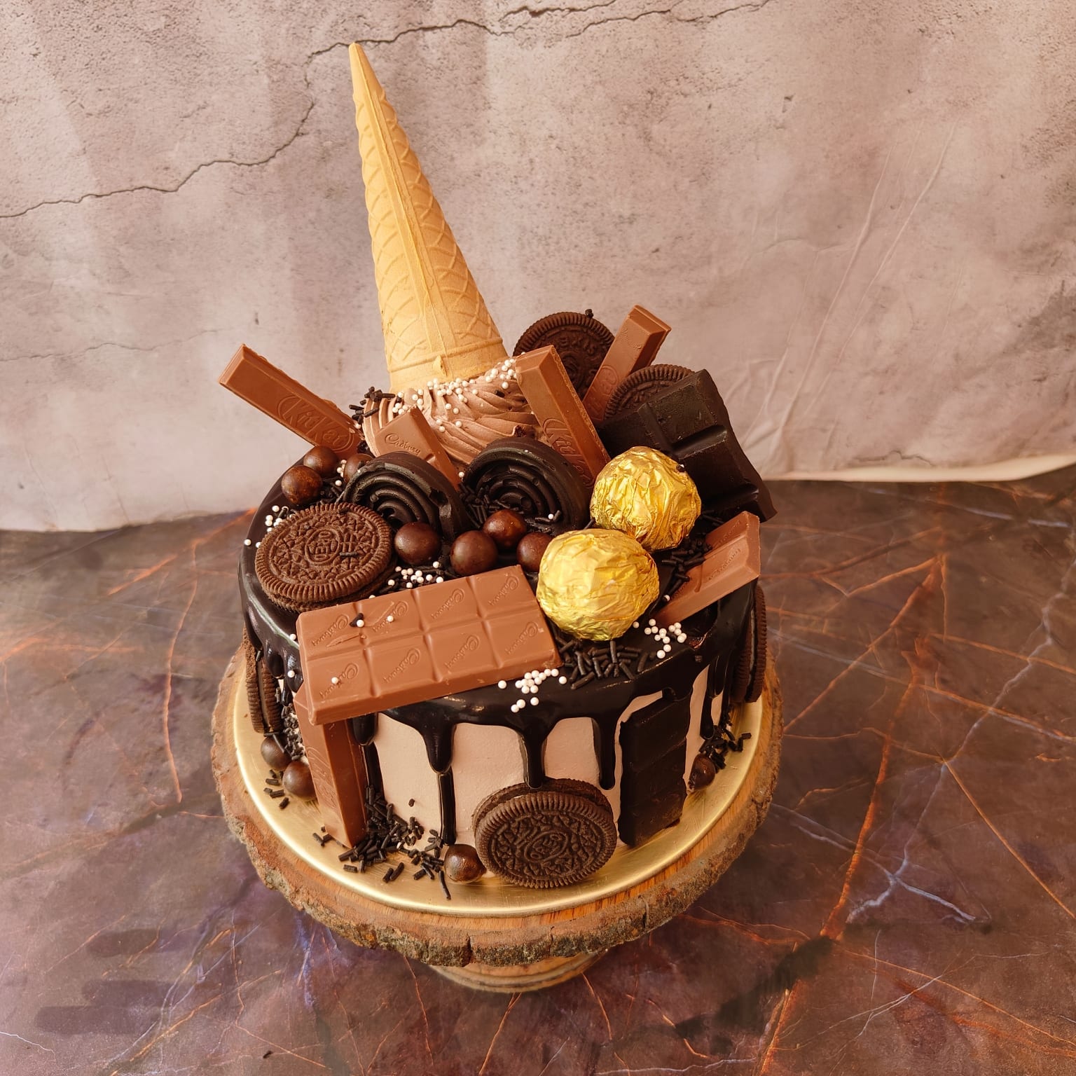 Chocolate Overload Celebration Cake