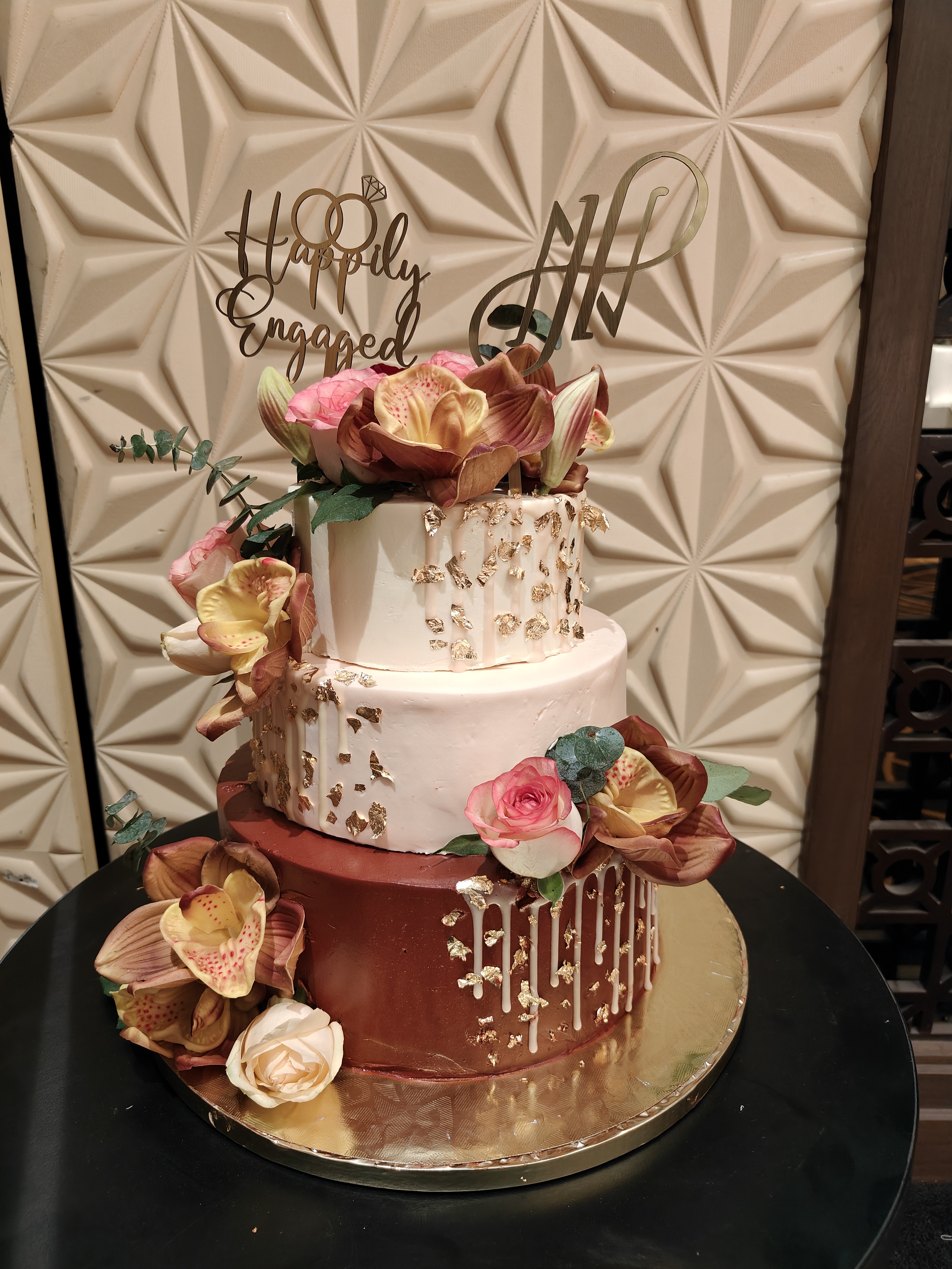Luxury Engagement Cake