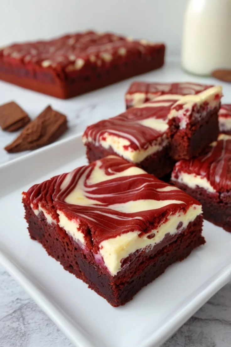 Red Velvet Cheesecake Brownies