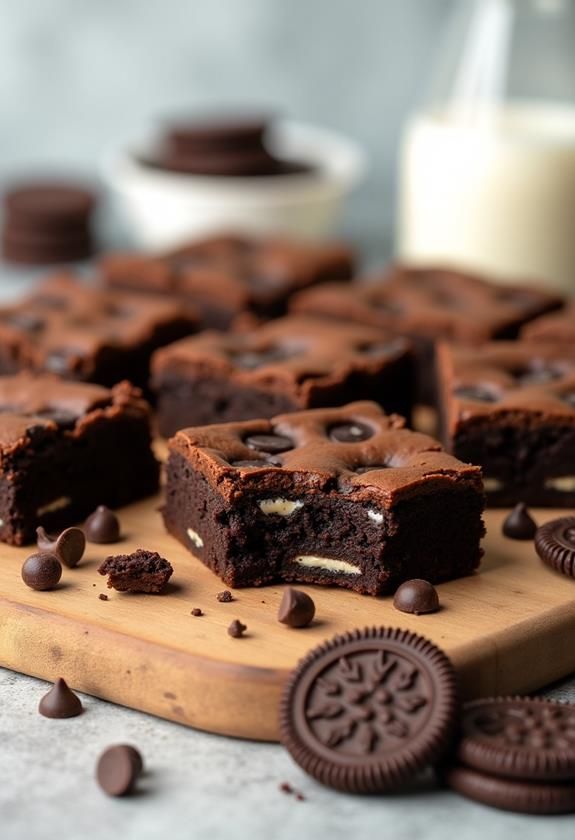 Chocolate Chip Oreo Brownies
