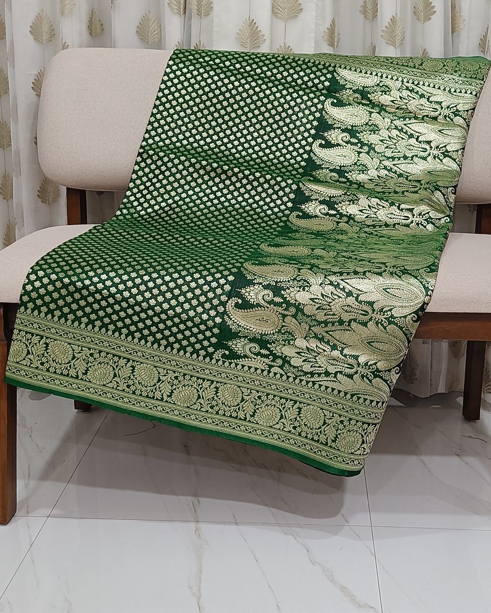 Green Color Banarasi Saree 