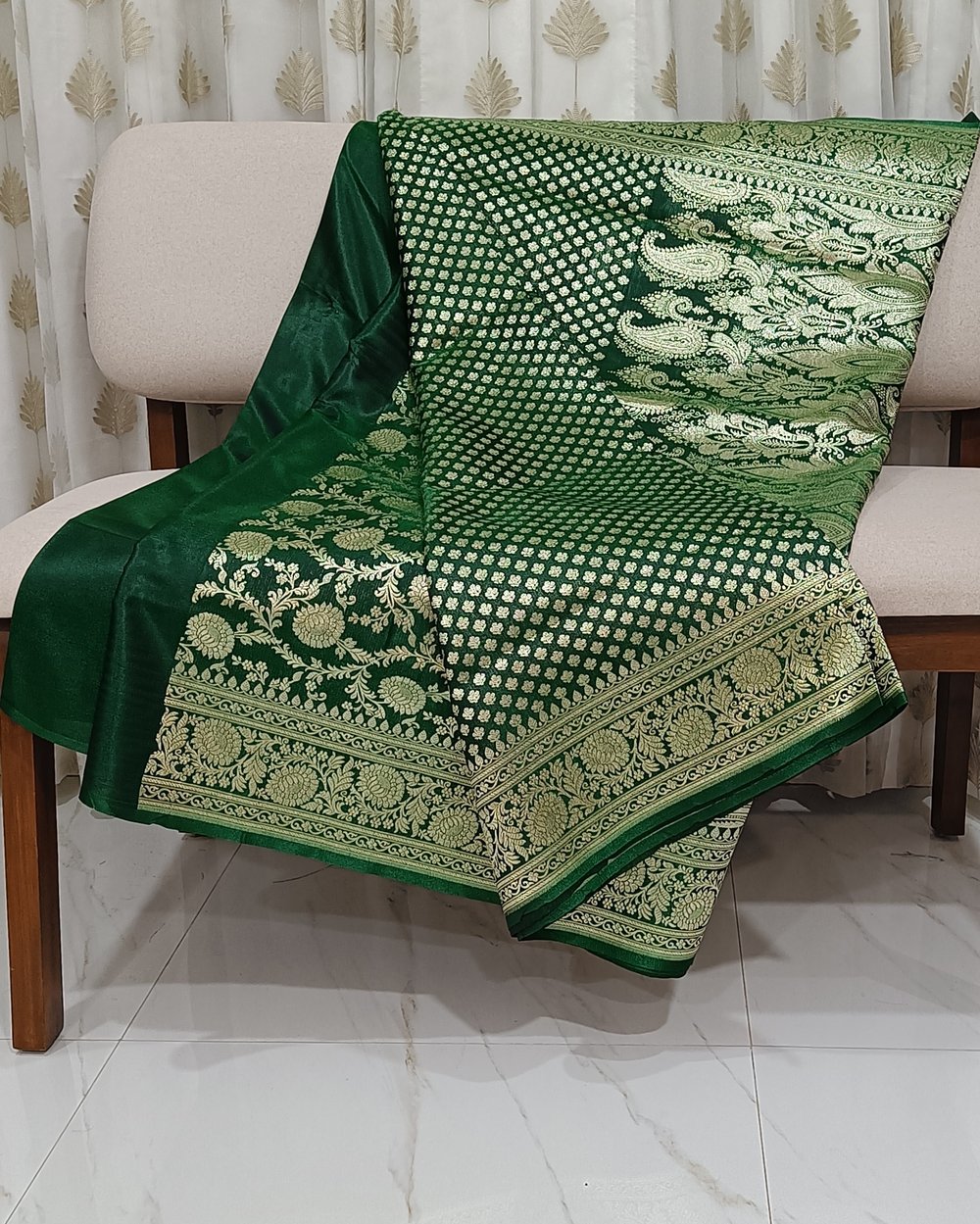 Green Color Banarasi Saree 