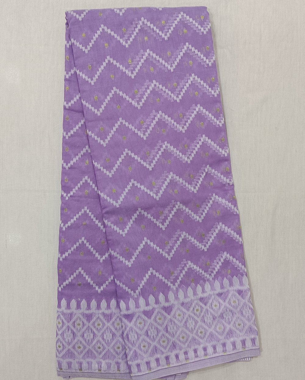 Lavender Color Soft Jamdani Saree